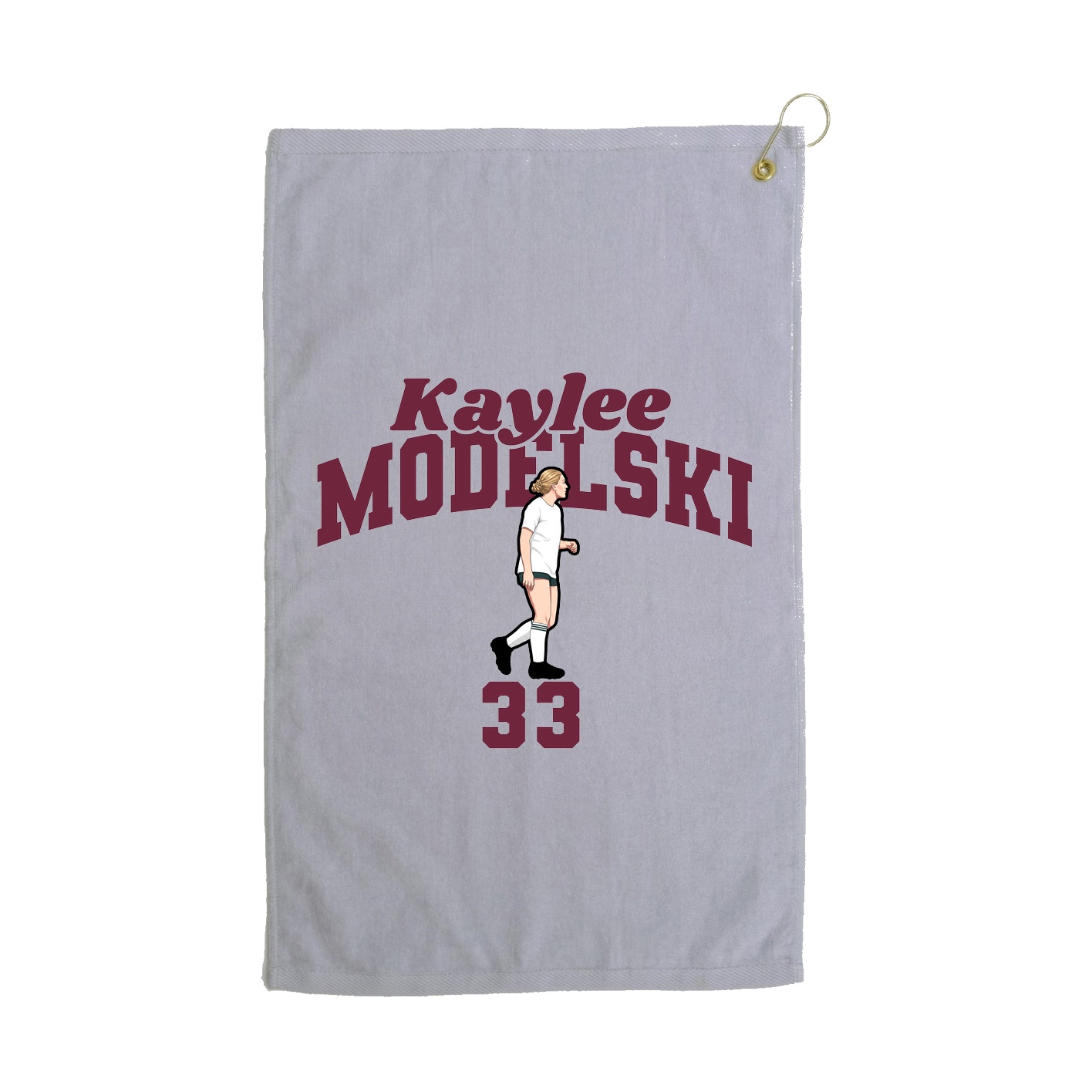 Golf Towel — Signature Arch in Grey
