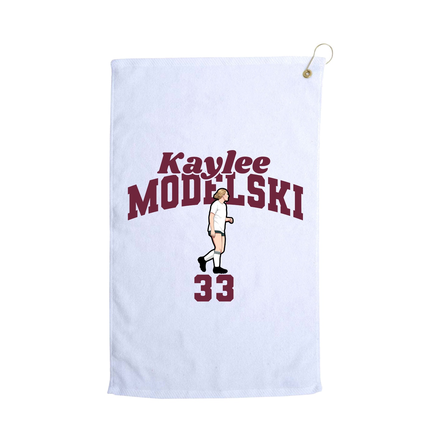 Golf Towel — Signature Arch in White