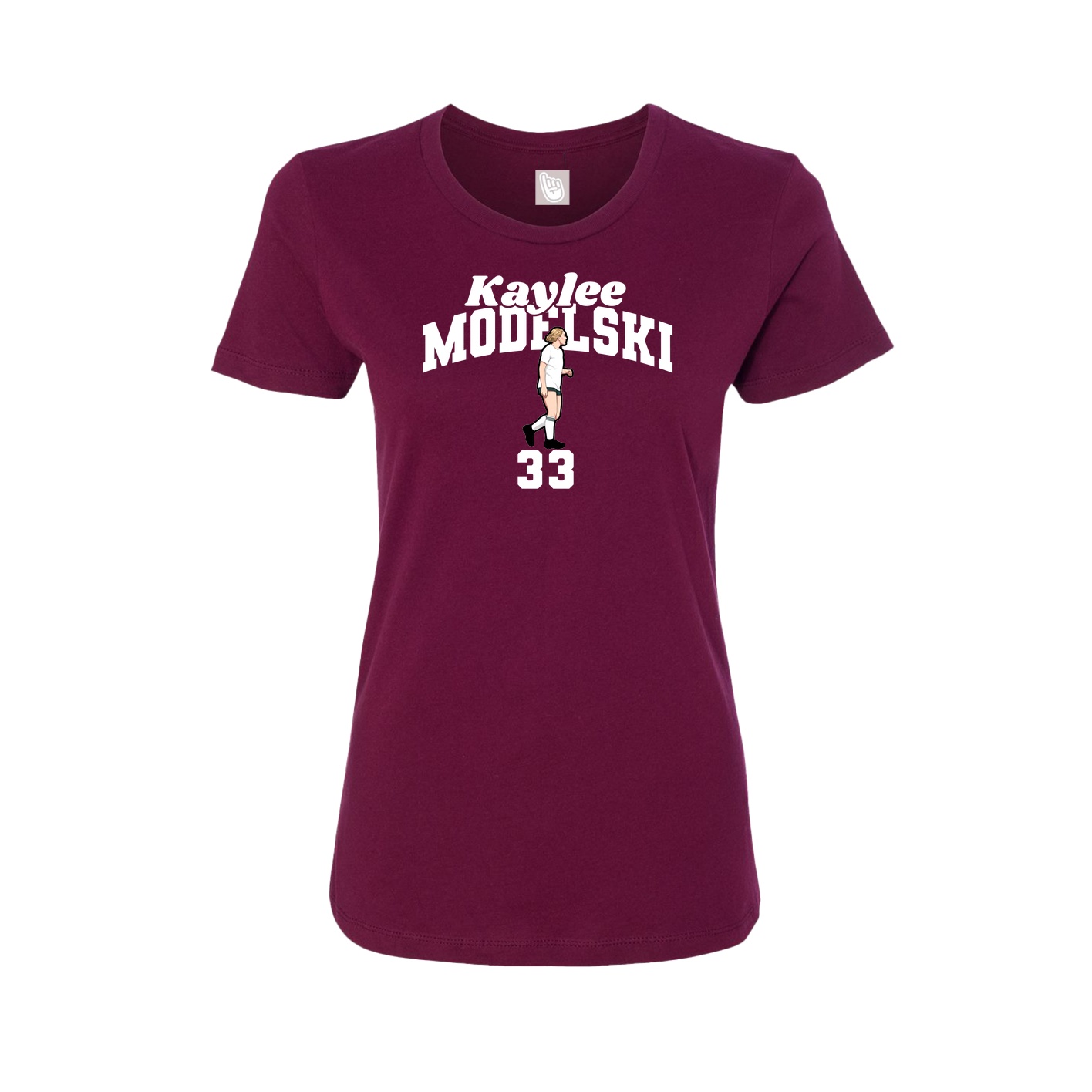 Womens Tee — Signature Arch in Maroon