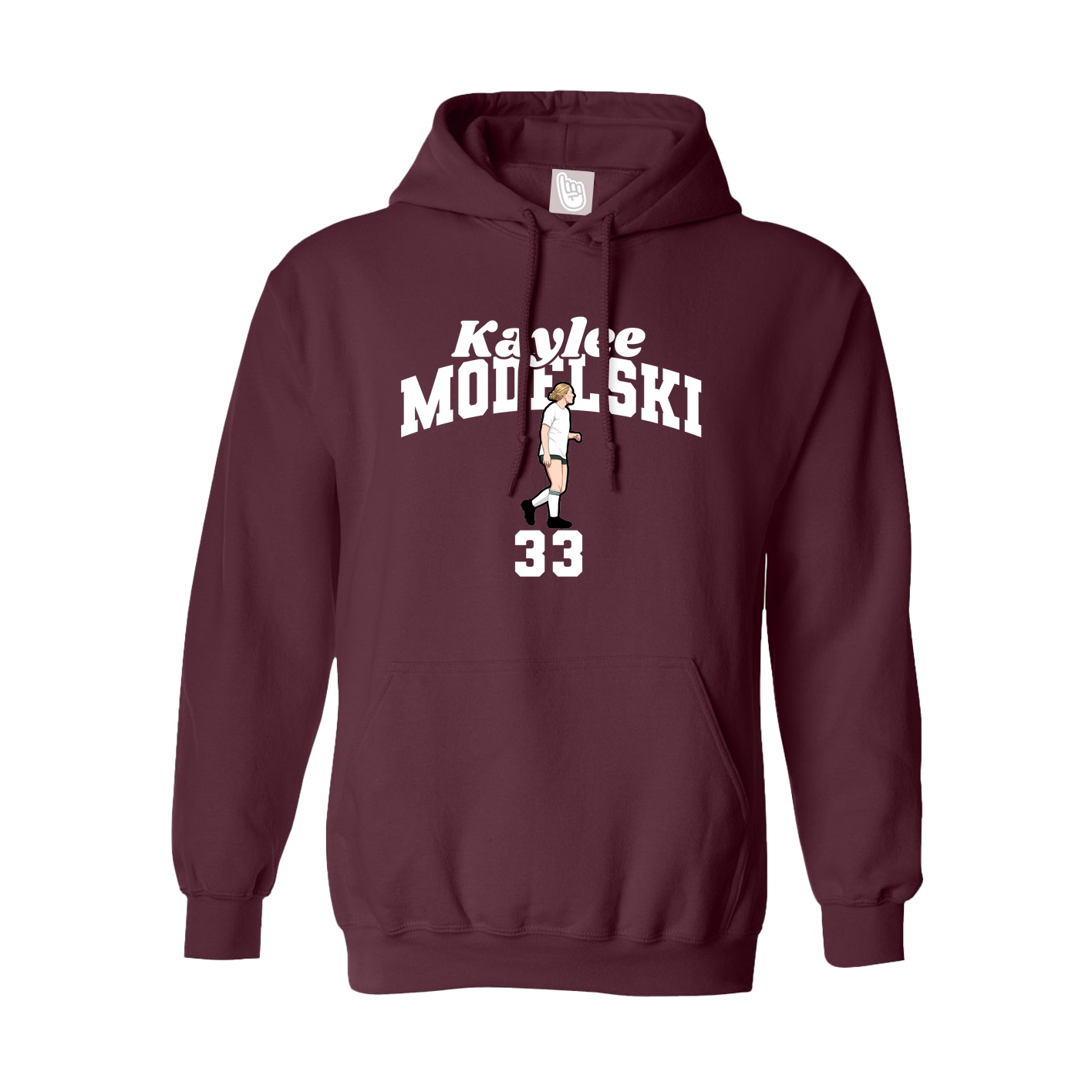 Hoodie — Signature Arch in Maroon
