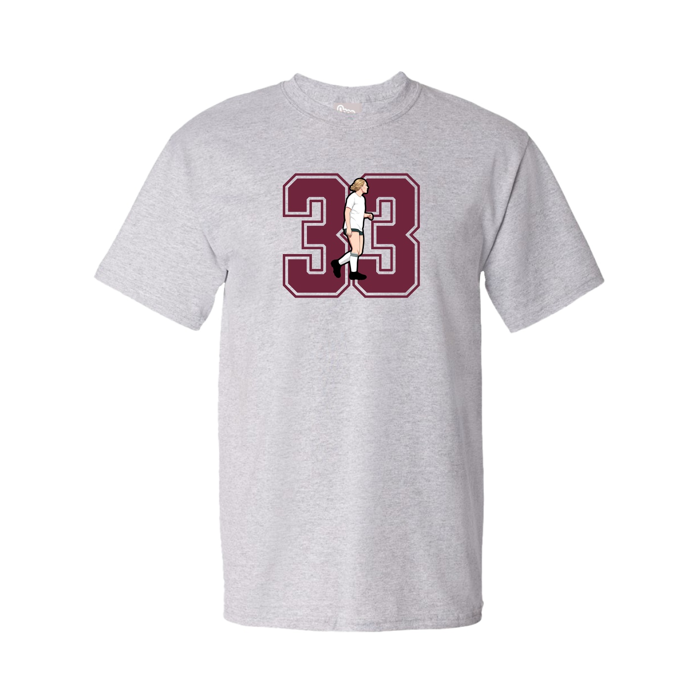Youth Tee — Number in Grey