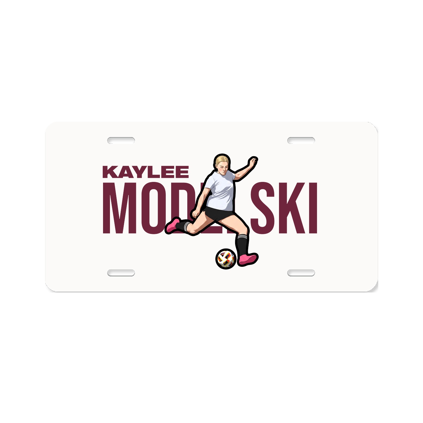 License Plate — Player Name in Classic