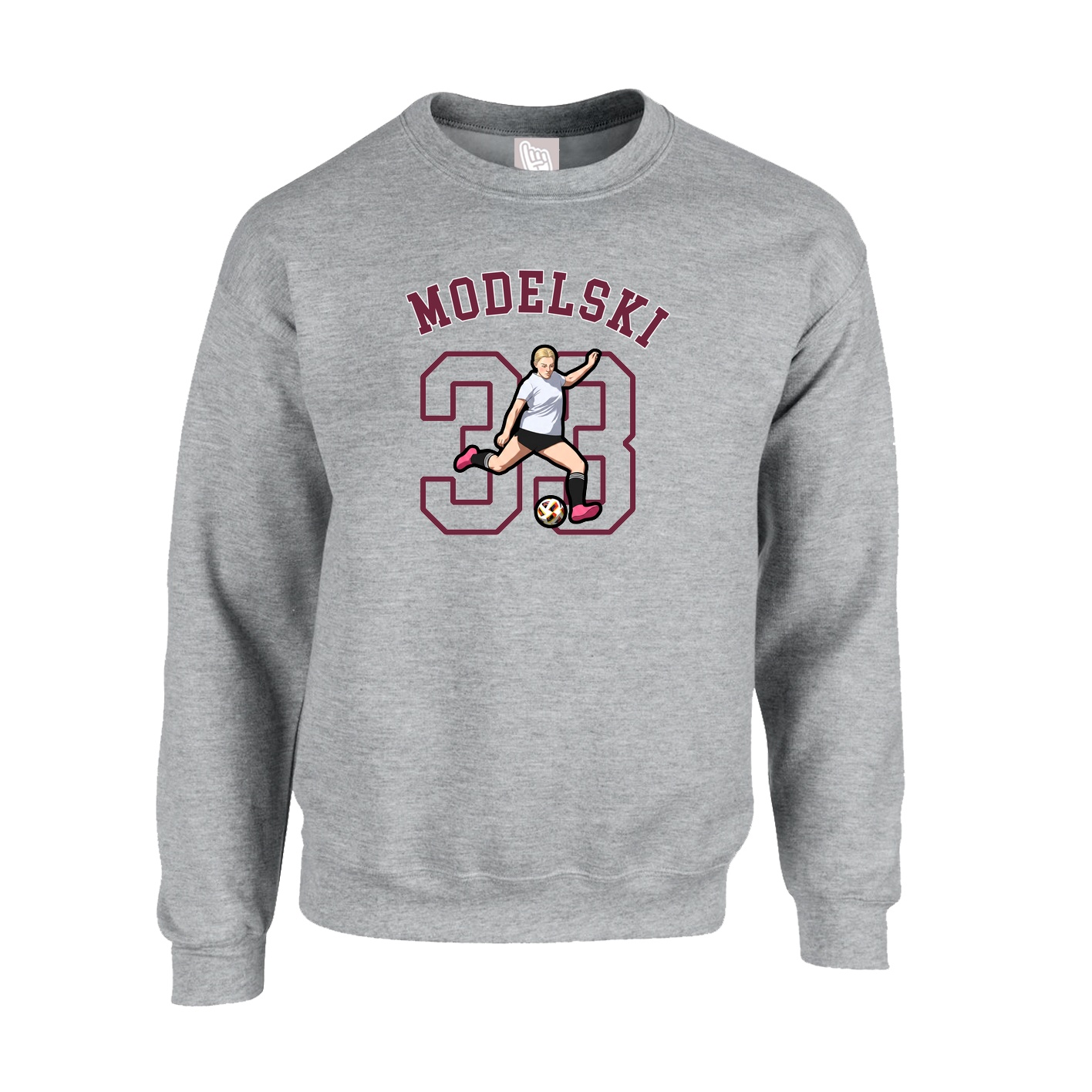 Fleece Crew — Shirsey Arch in Grey