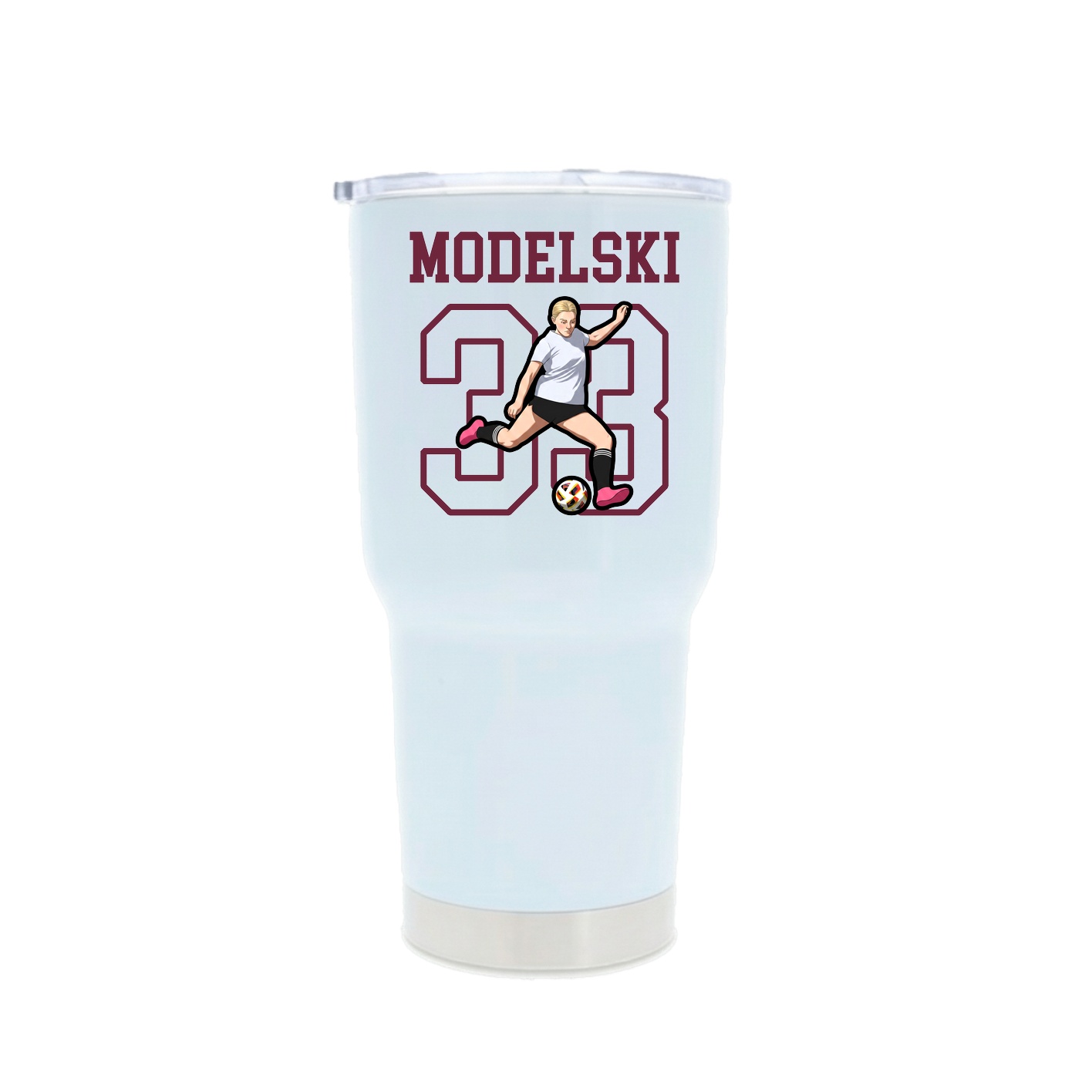 30oz Stainless Steel Tumbler — Shirsey in White