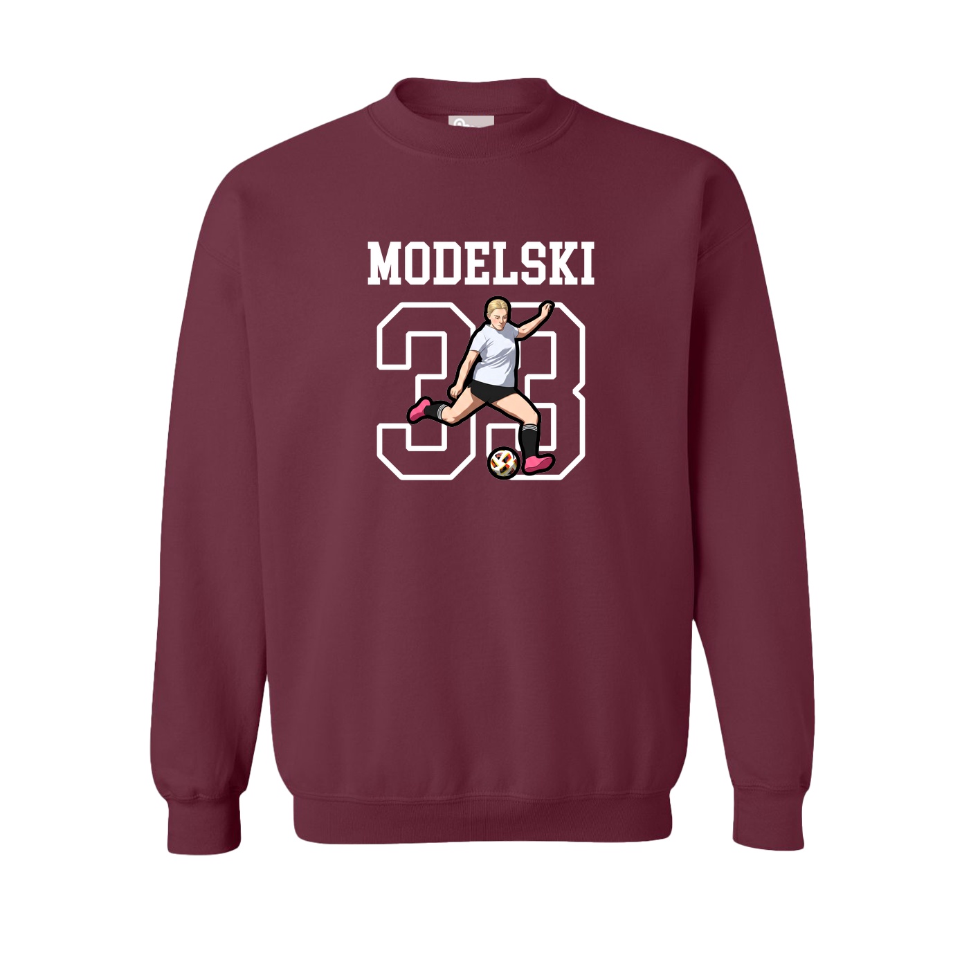 Fleece Crew — Shirsey in Maroon