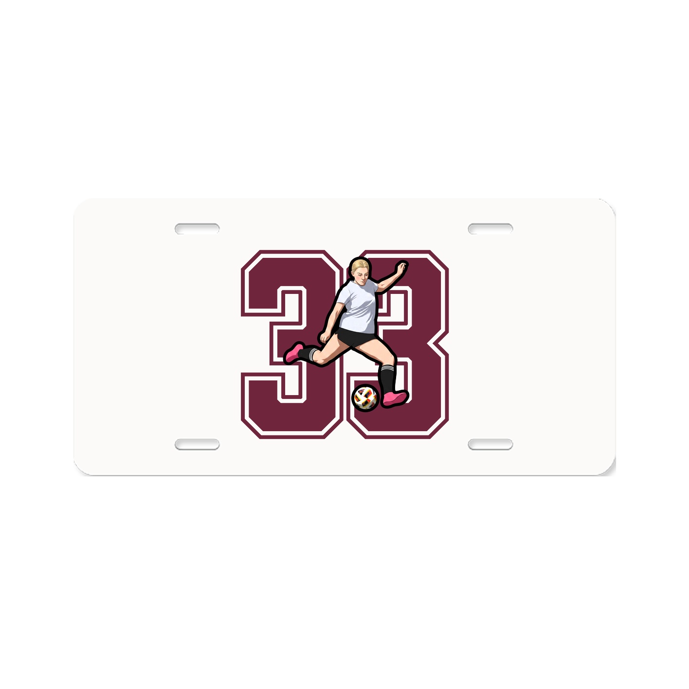 License Plate — Number in Classic