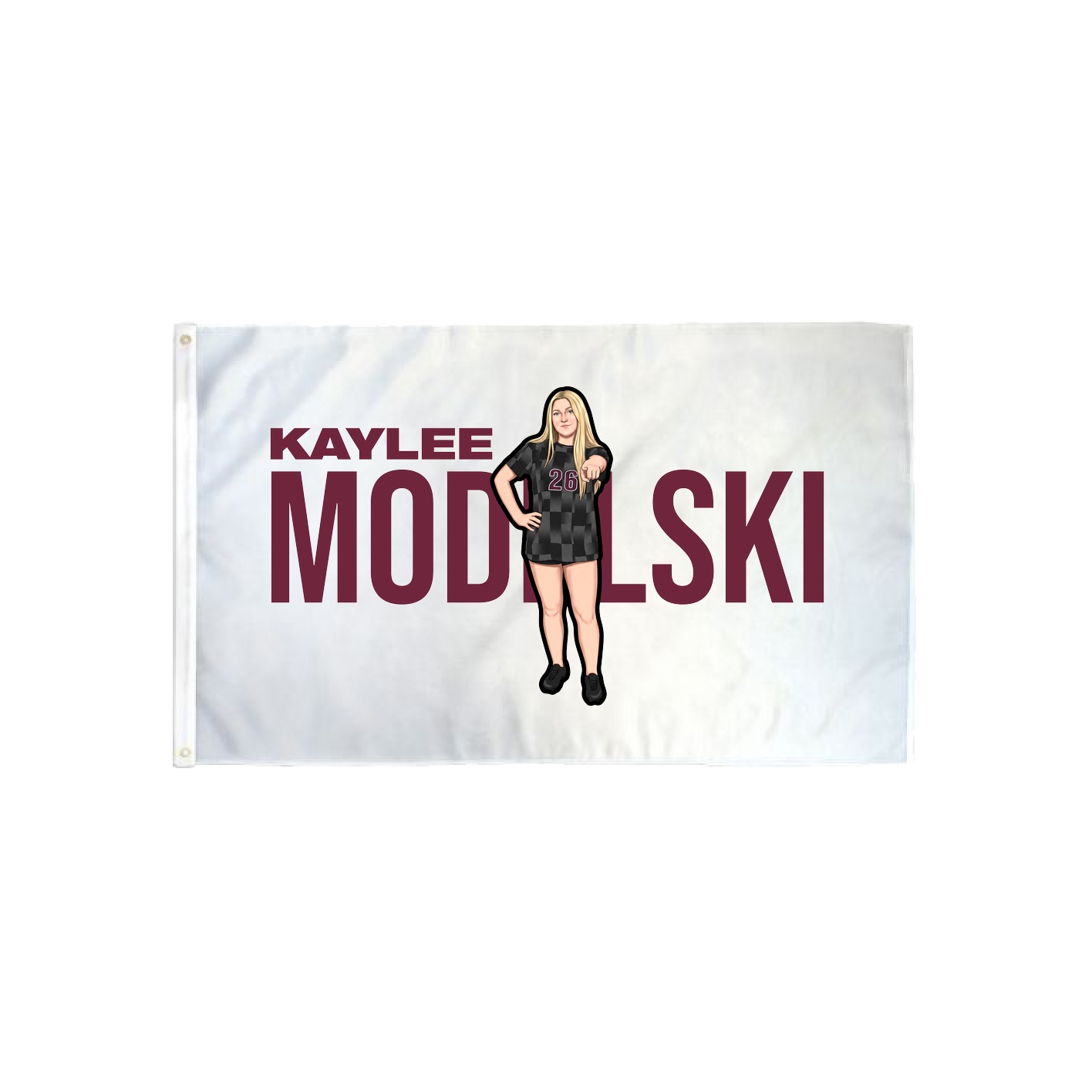 3x5 Flag — Player Name in Classic
