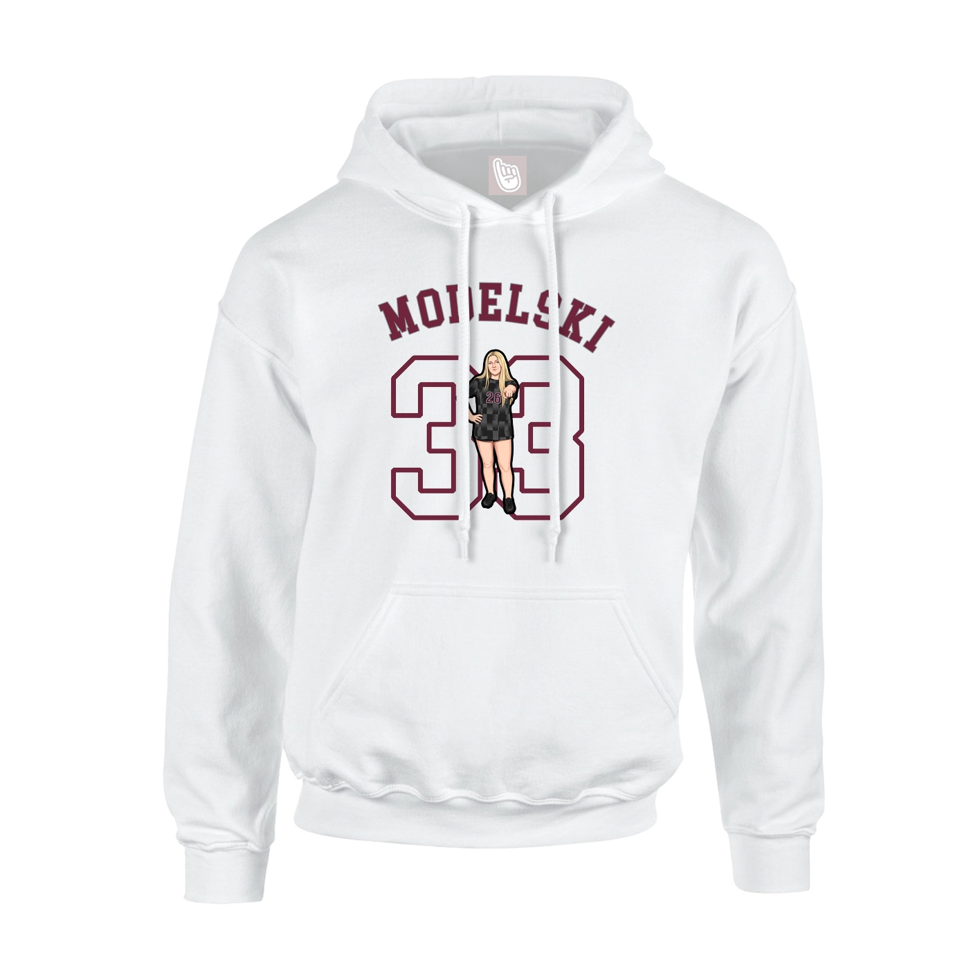 Hoodie — Shirsey Arch in White