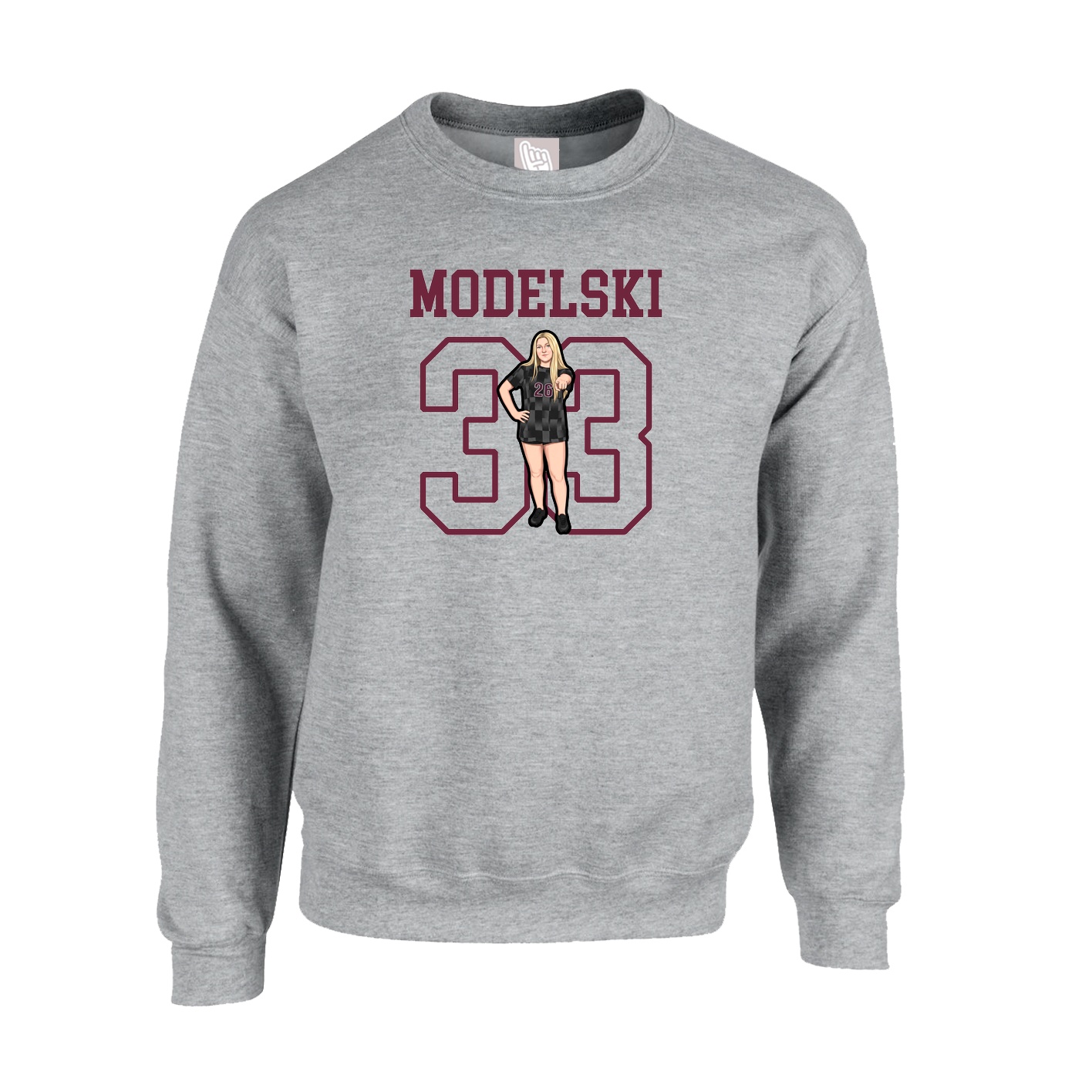 Fleece Crew — Shirsey in Grey