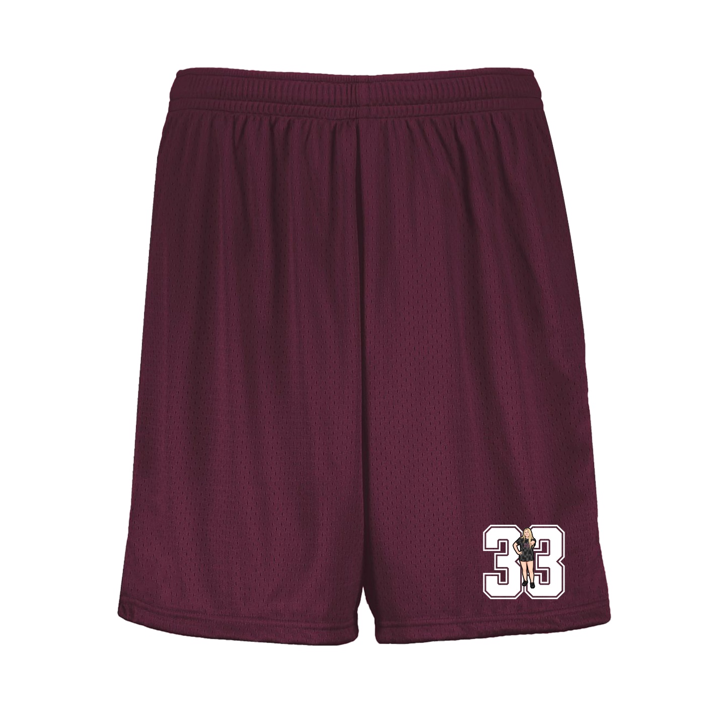 Shorts — Number in Maroon