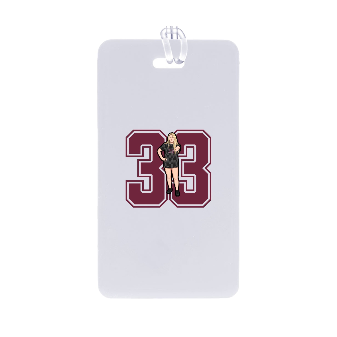 Bag Tag — Number in Classic