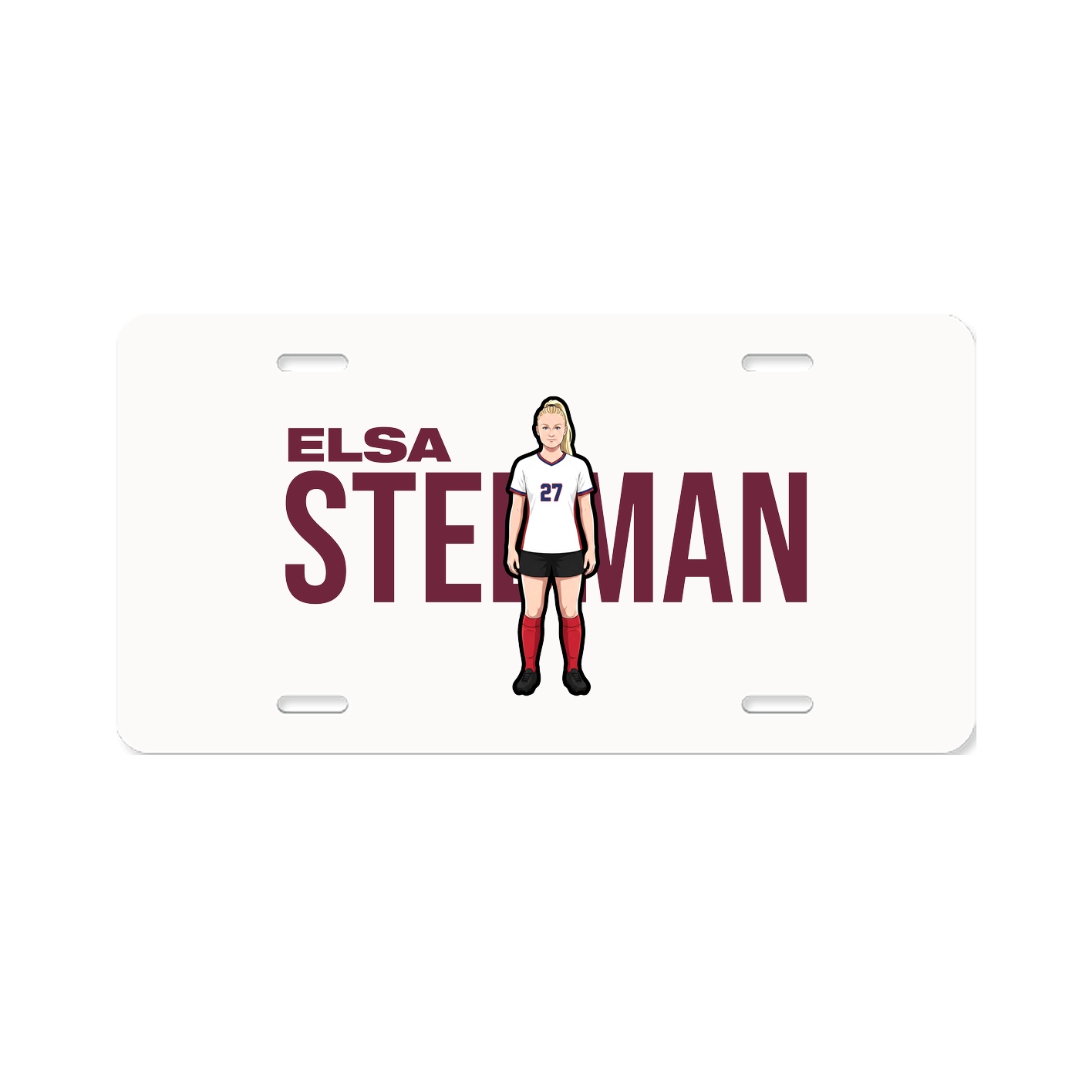 License Plate — Player Name in Classic