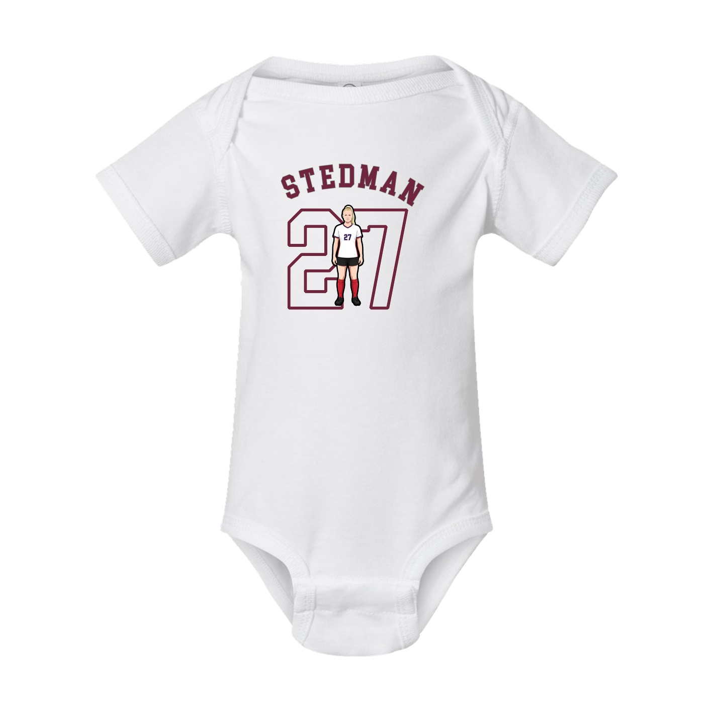 Baby Onesie — Shirsey Arch in White