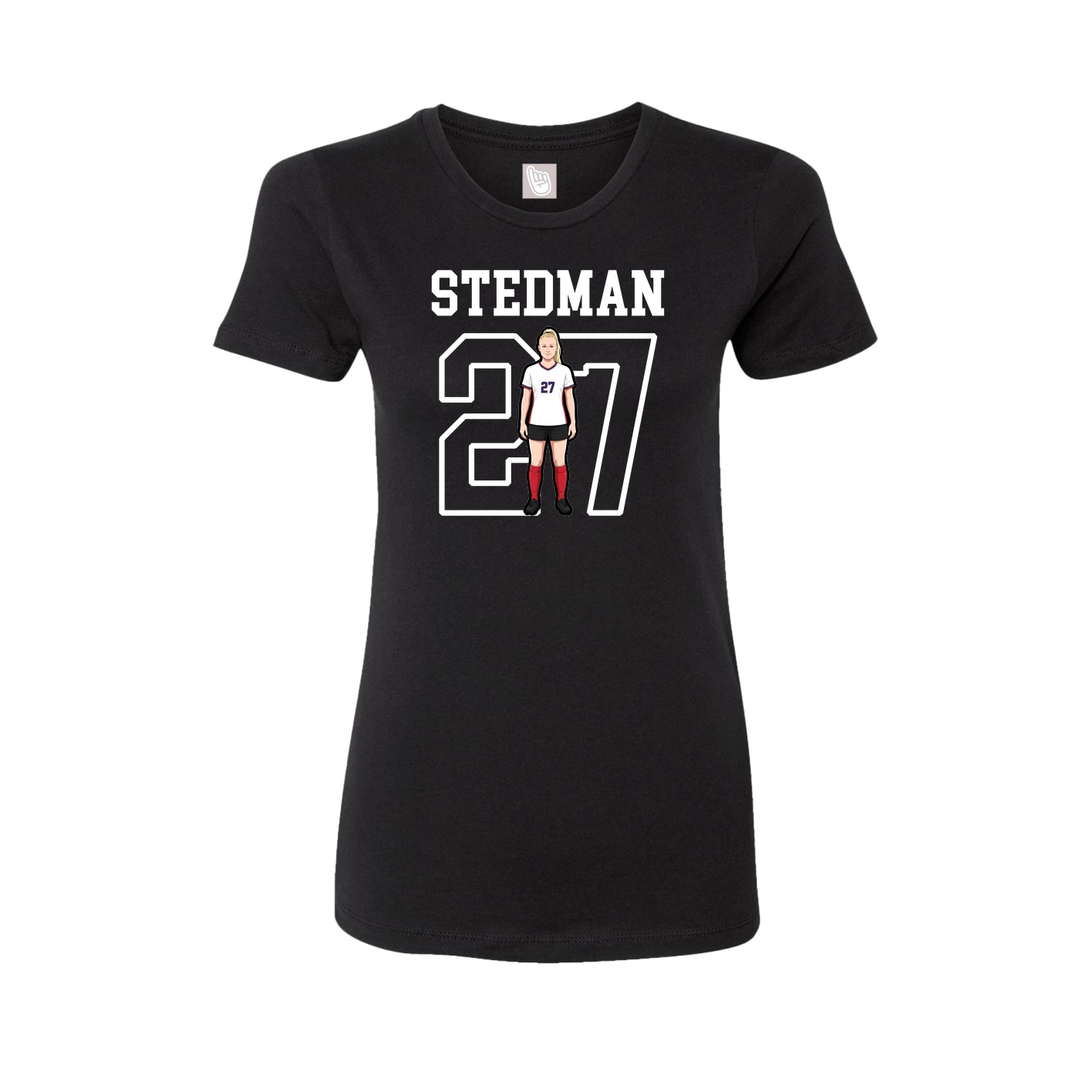 Fitted Women's Tee — Shirsey in Black