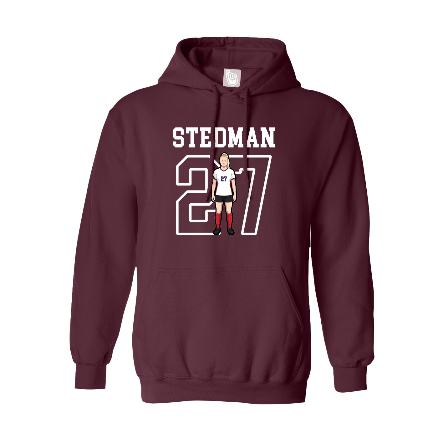 Hoodie — Shirsey in Maroon