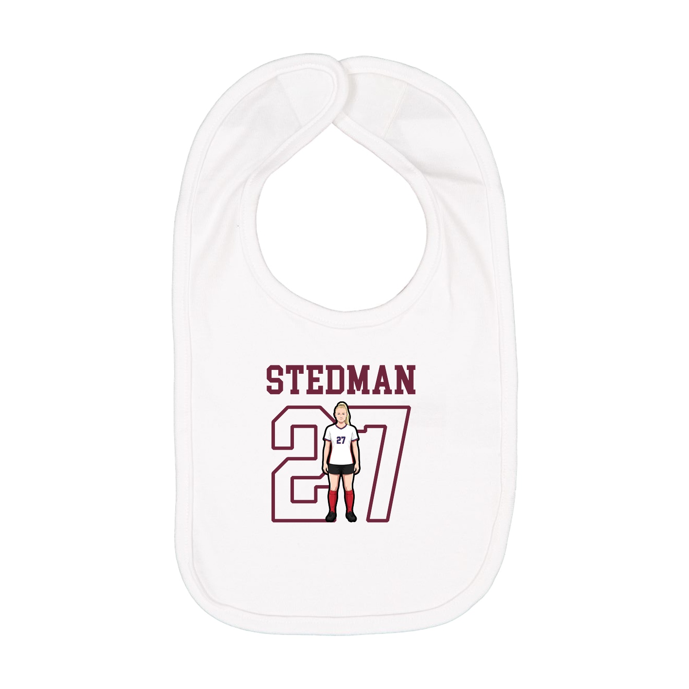 Infant Bib — Shirsey in White