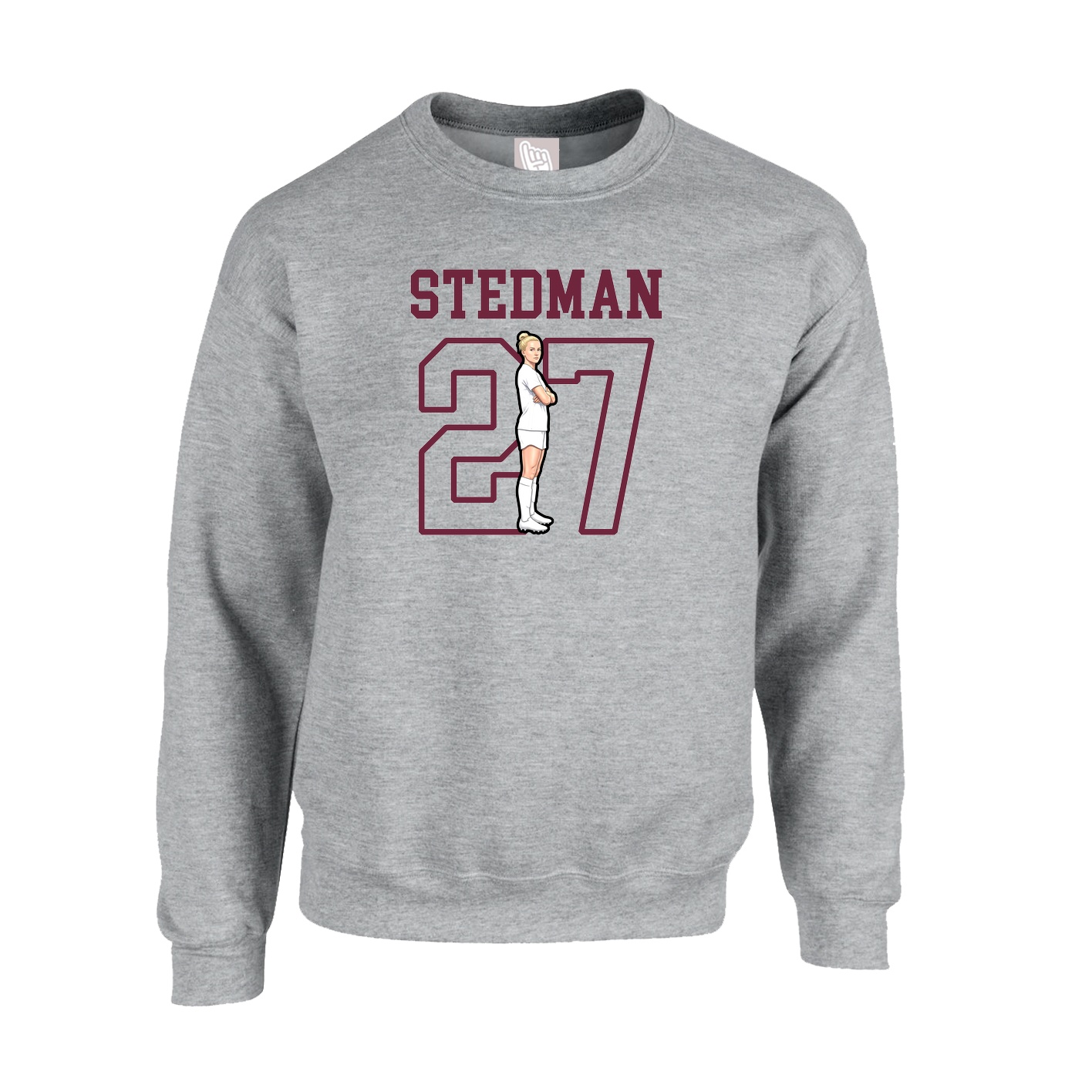 Fleece Crew — Shirsey in Grey