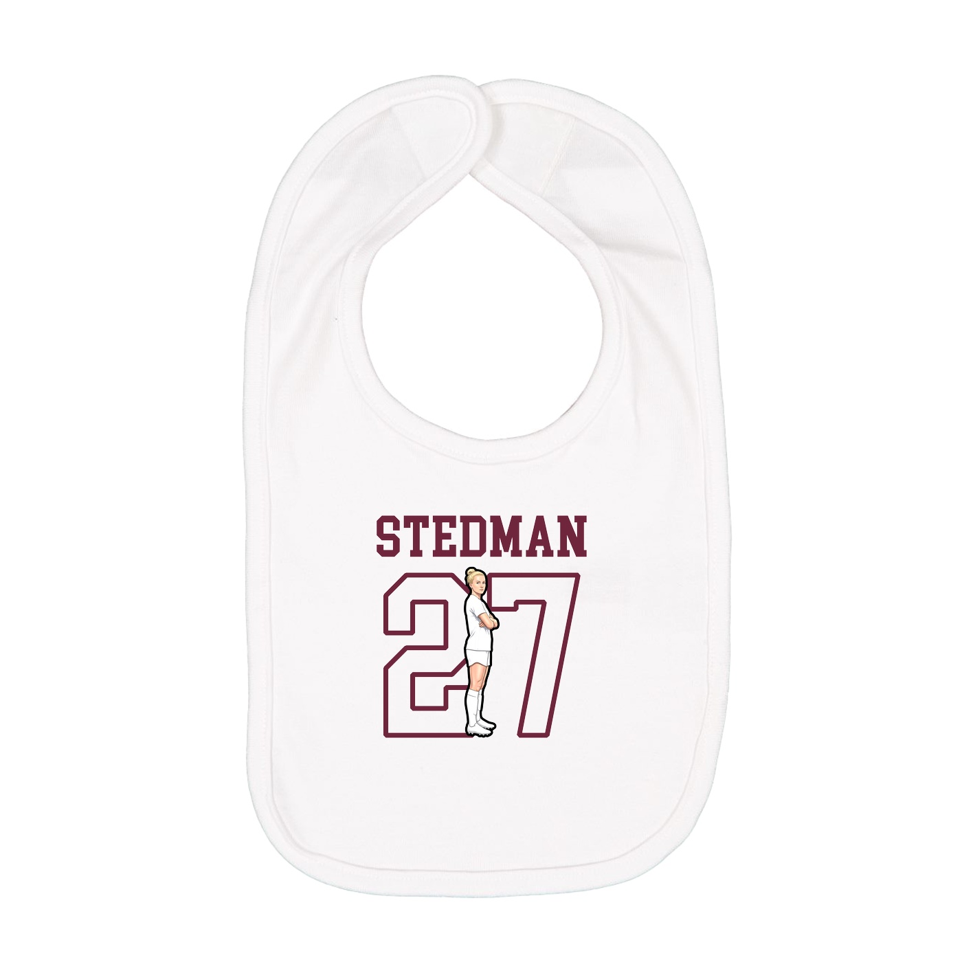 Infant Bib — Shirsey in White