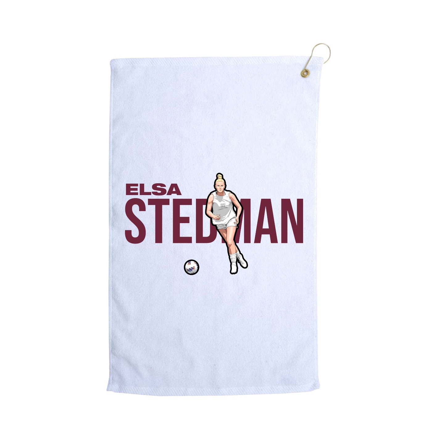 Golf Towel — Player Name in White