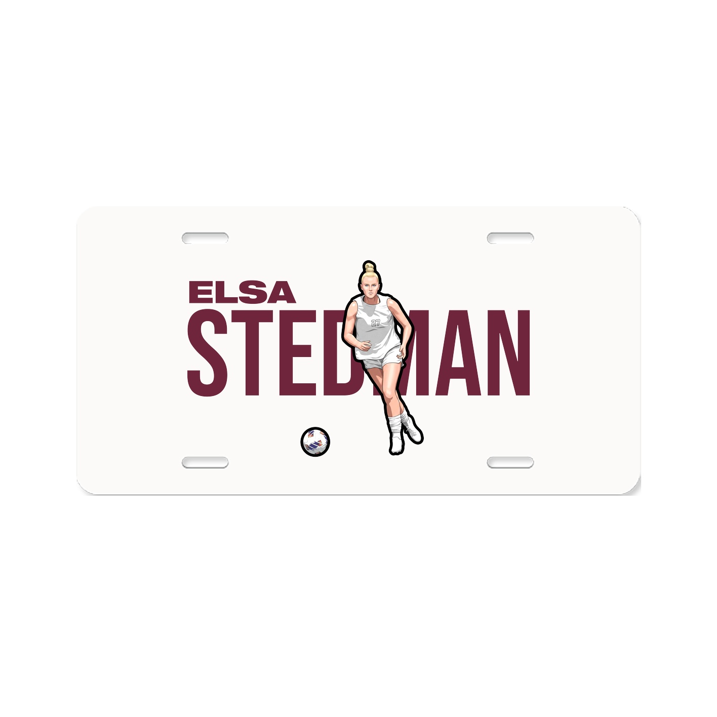 License Plate — Player Name in Classic