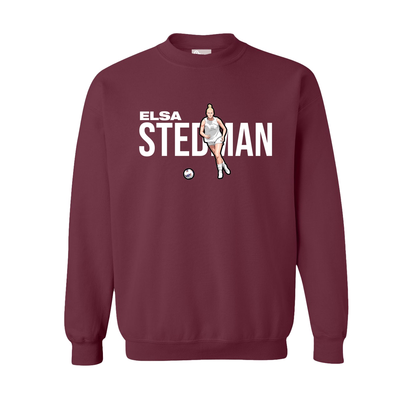 Fleece Crew — Player Name in Maroon