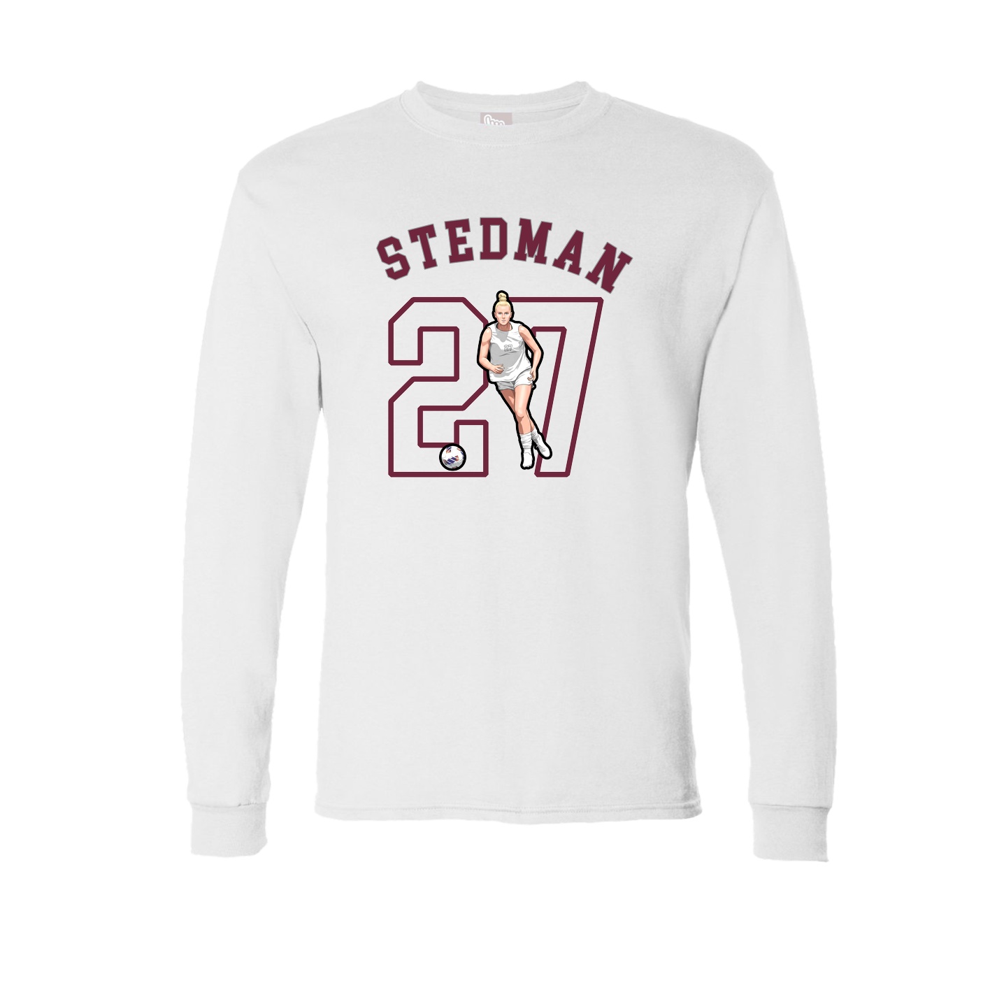 Long Sleeve Tee — Shirsey Arch in White