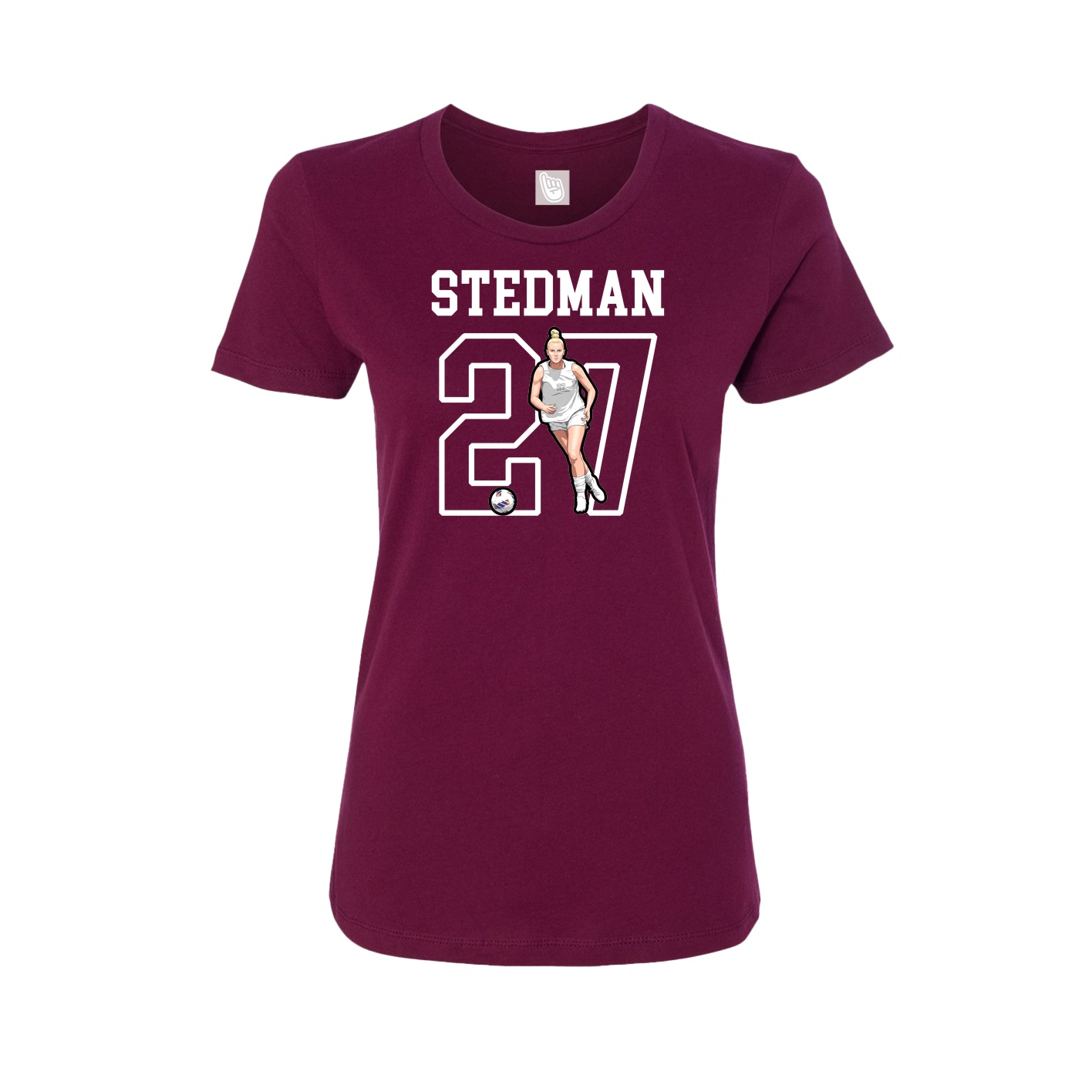 Fitted Women's Tee — Shirsey in Maroon