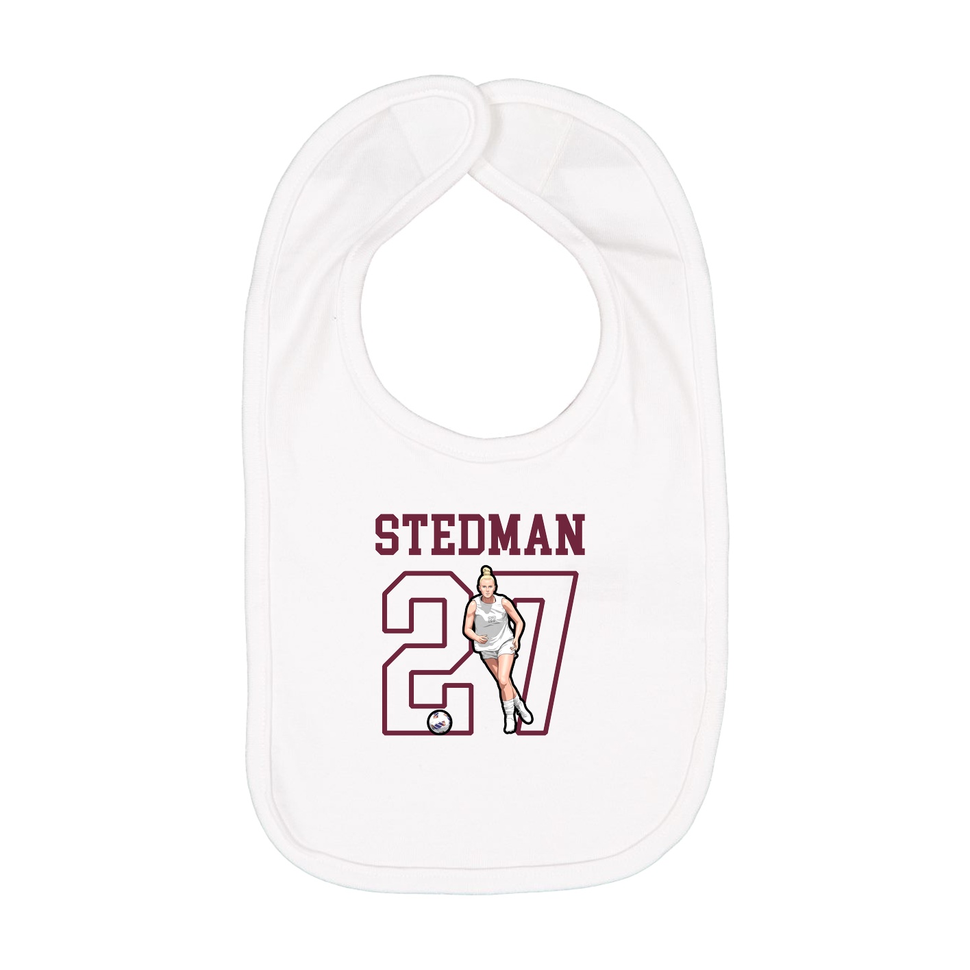 Infant Bib — Shirsey in White