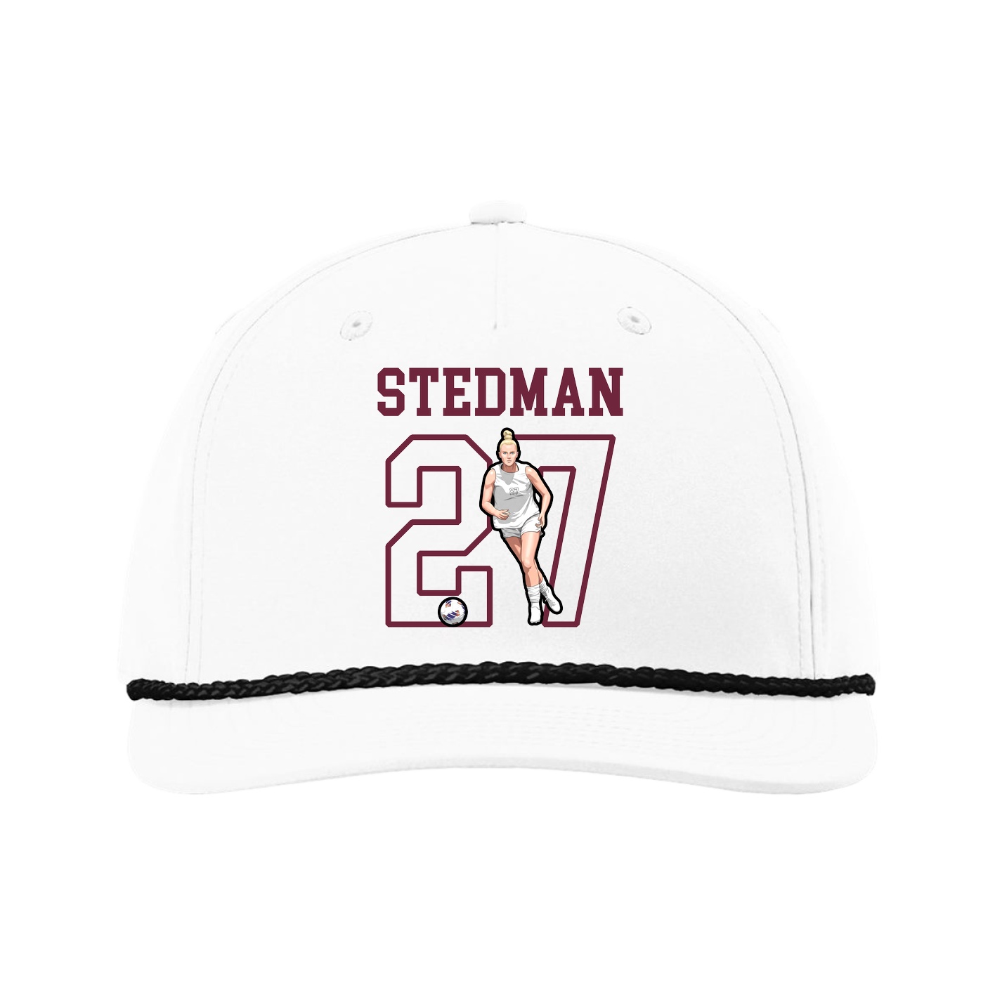 Five-Panel Classic Rope Cap — Shirsey in White