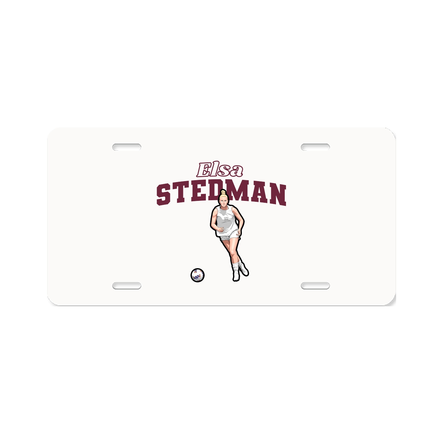 License Plate — Name Arch in Classic