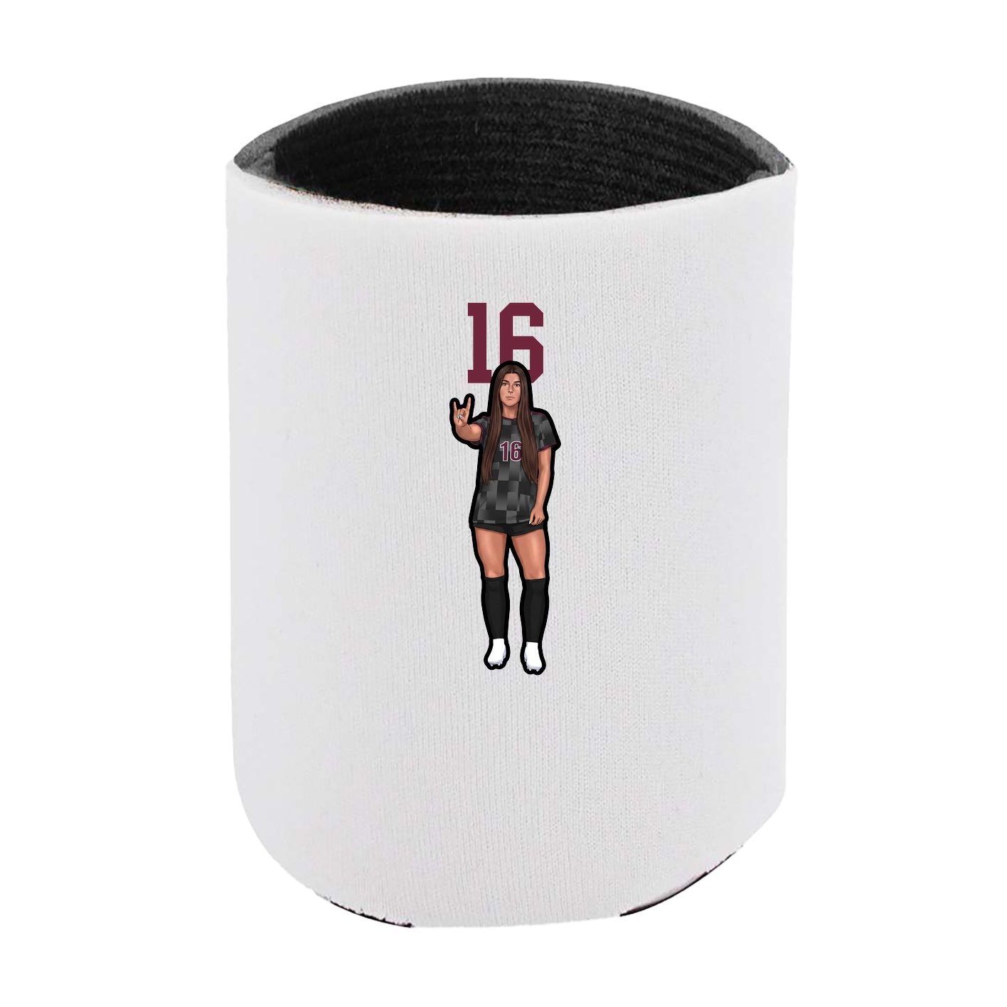 Can Holder — Number Top in White
