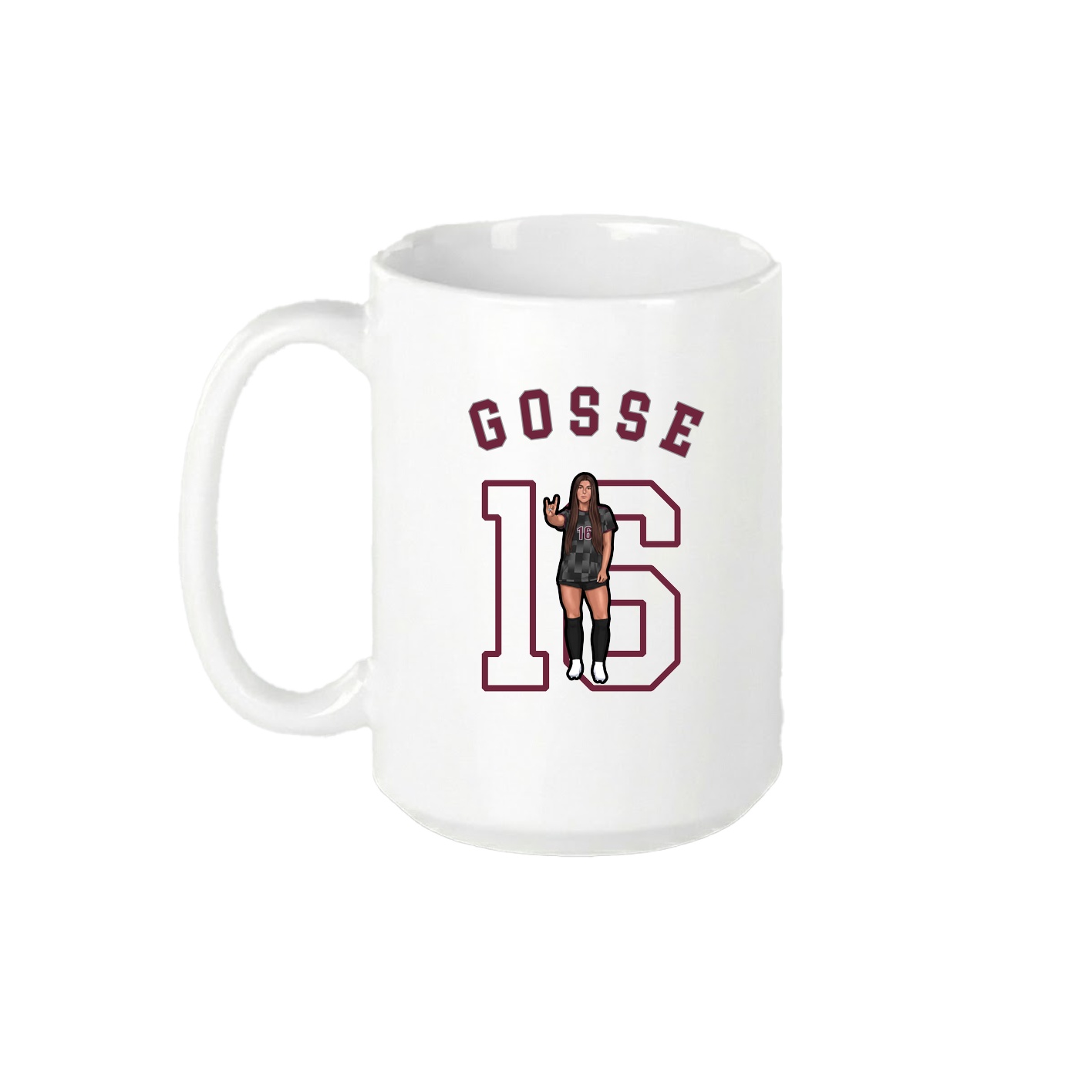 15oz Coffee Mug — Shirsey Arch in White