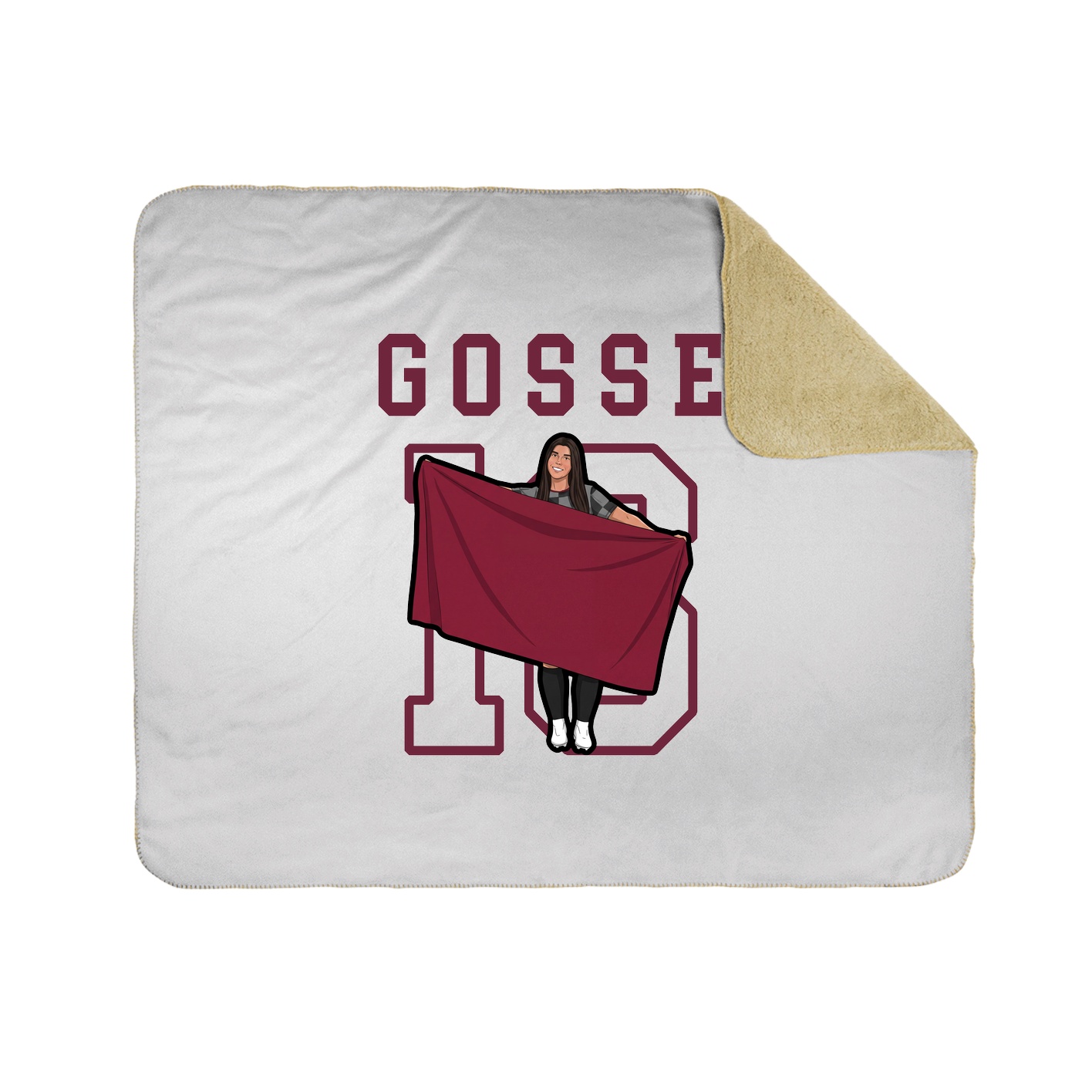Throw Blanket — Shirsey in White