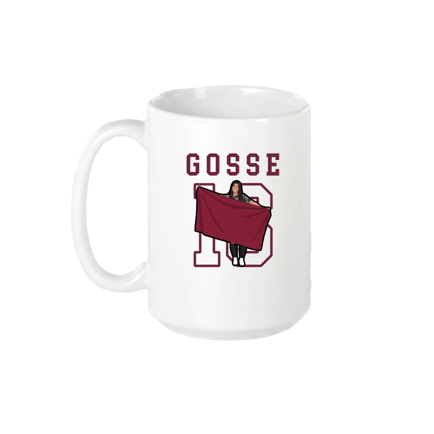 15oz Coffee Mug — Shirsey in White