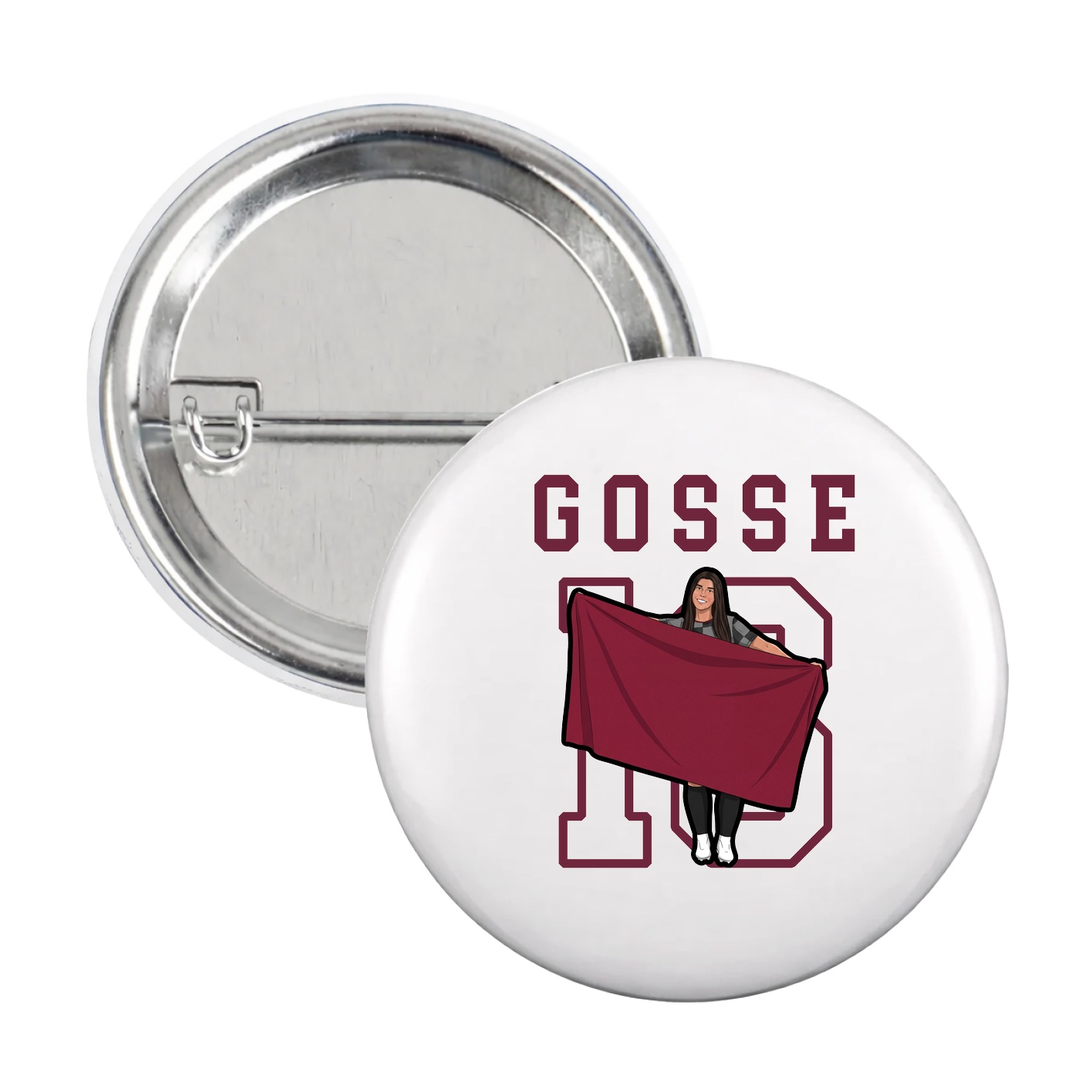 Game Day Button — Shirsey in White