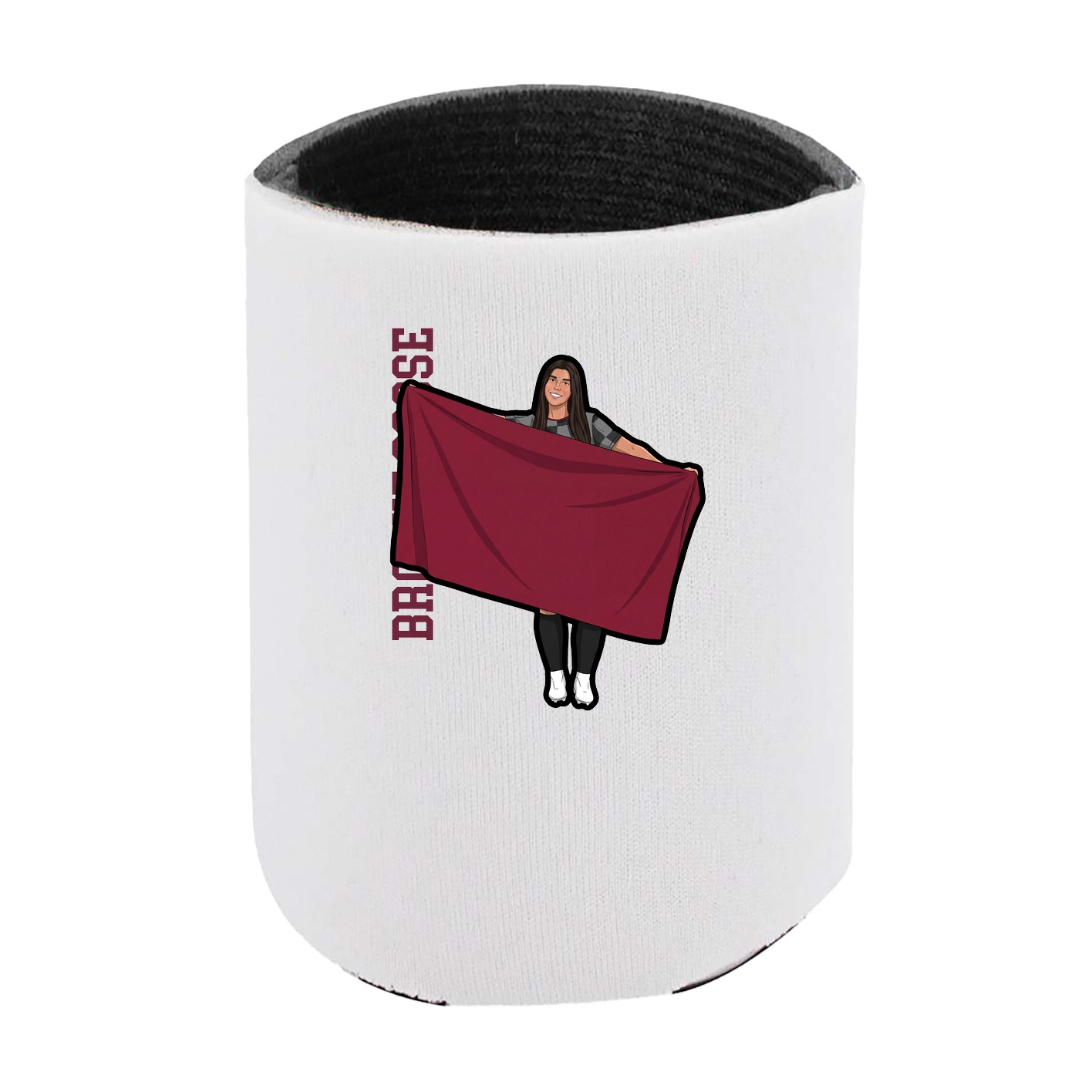Can Holder — Name Vertical in White