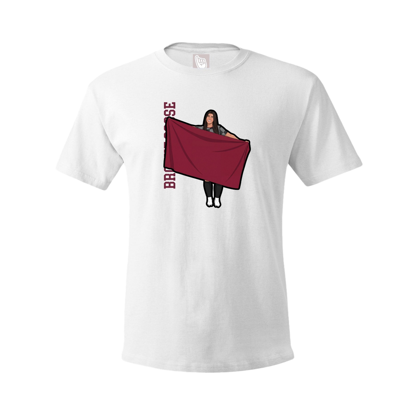 Tee — Name Vertical in White