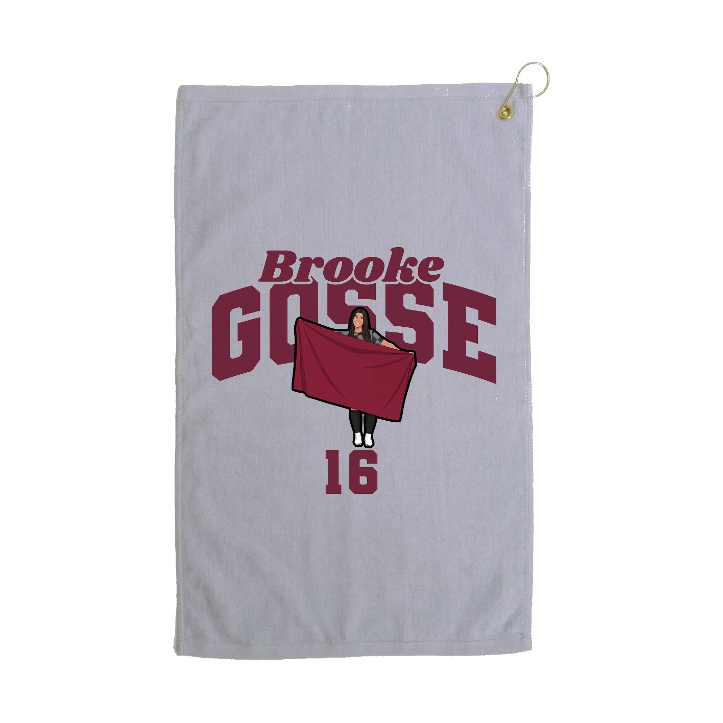 Golf Towel — Signature Arch in Grey