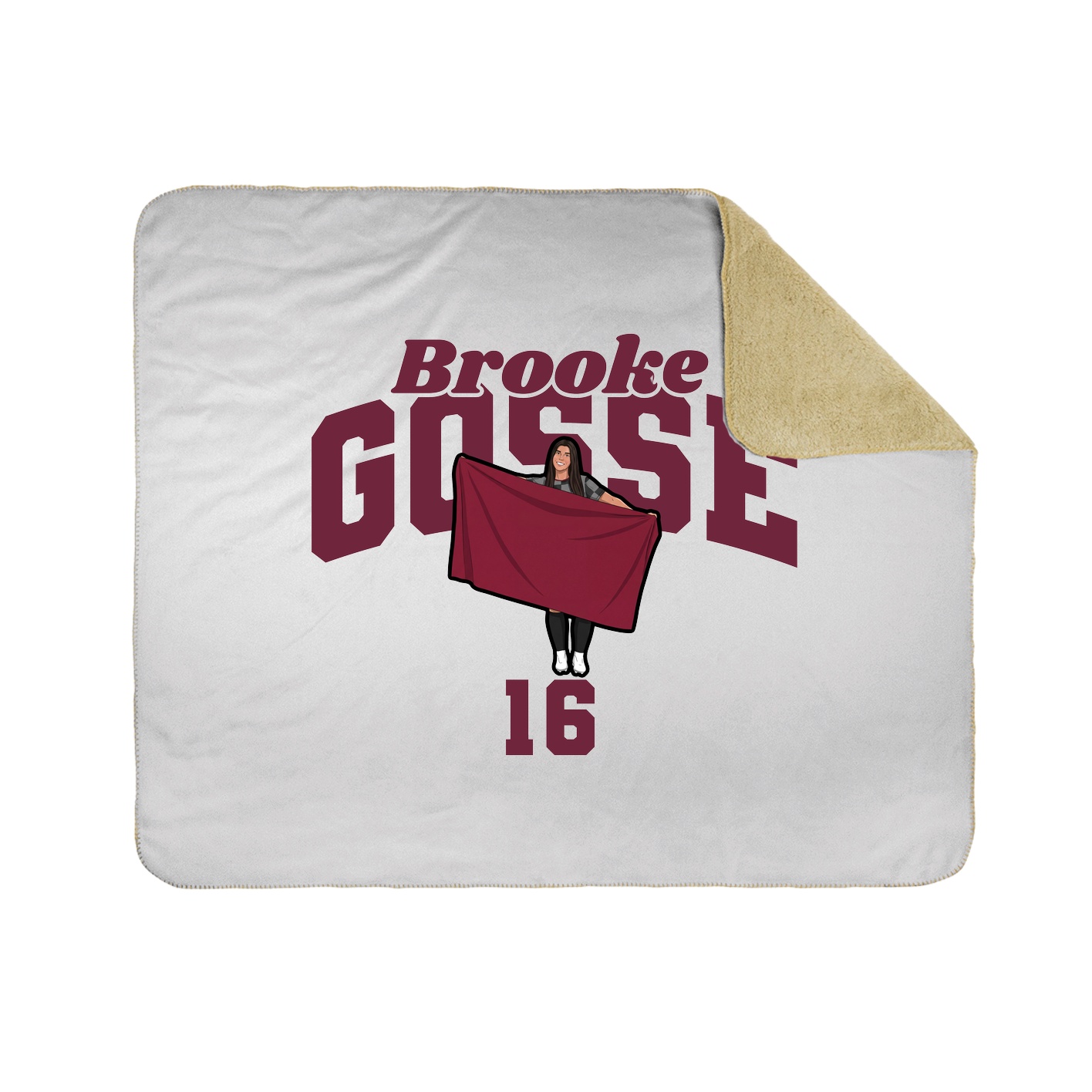 Throw Blanket — Signature Arch in White