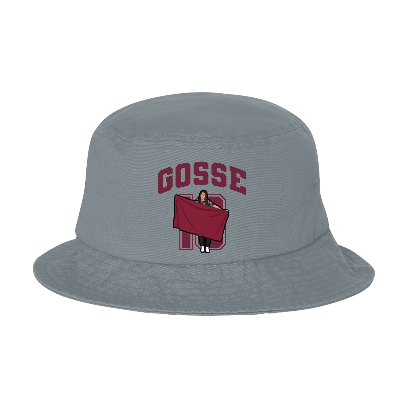 Bucket Cap — Number in Grey