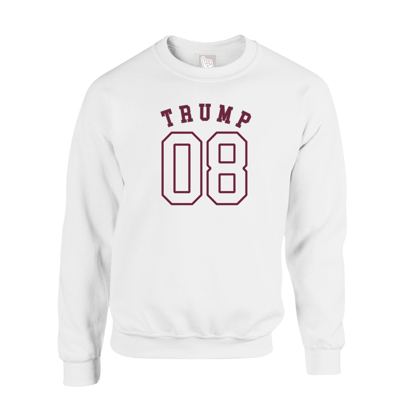 Fleece Crew — Shirsey Arch in White