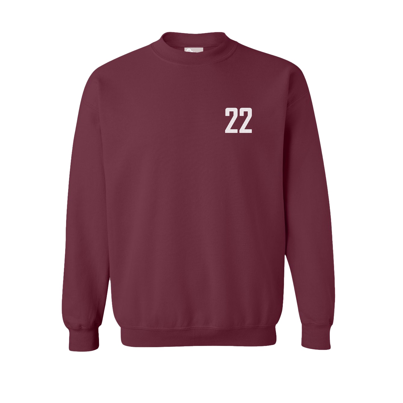 Fleece Crew — Front Shirsy in Maroon