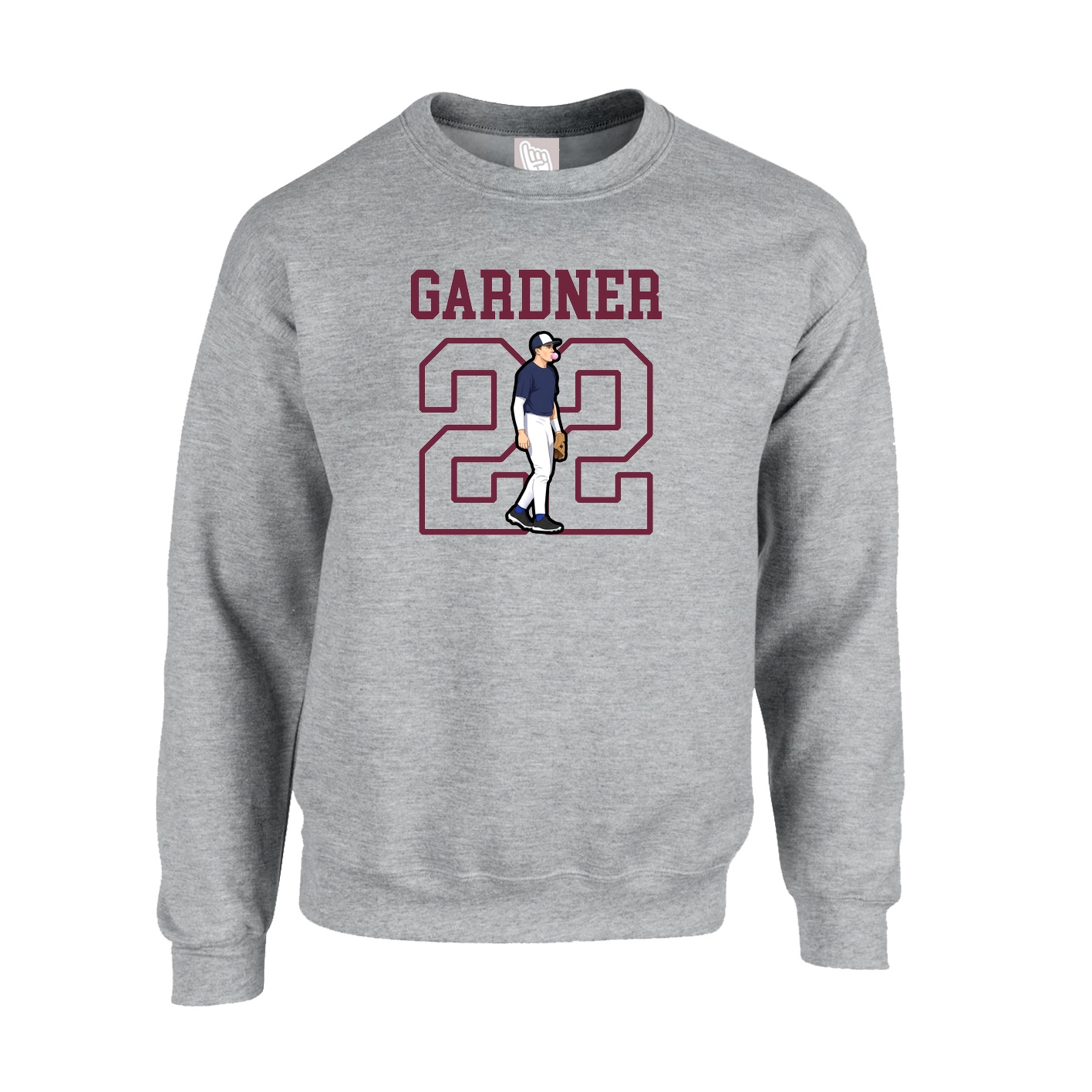 Fleece Crew — Shirsey in Grey