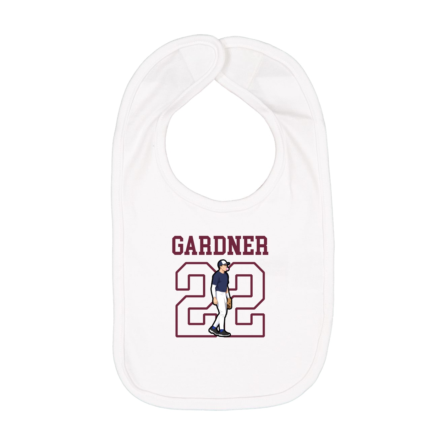 Infant Bib — Shirsey in White