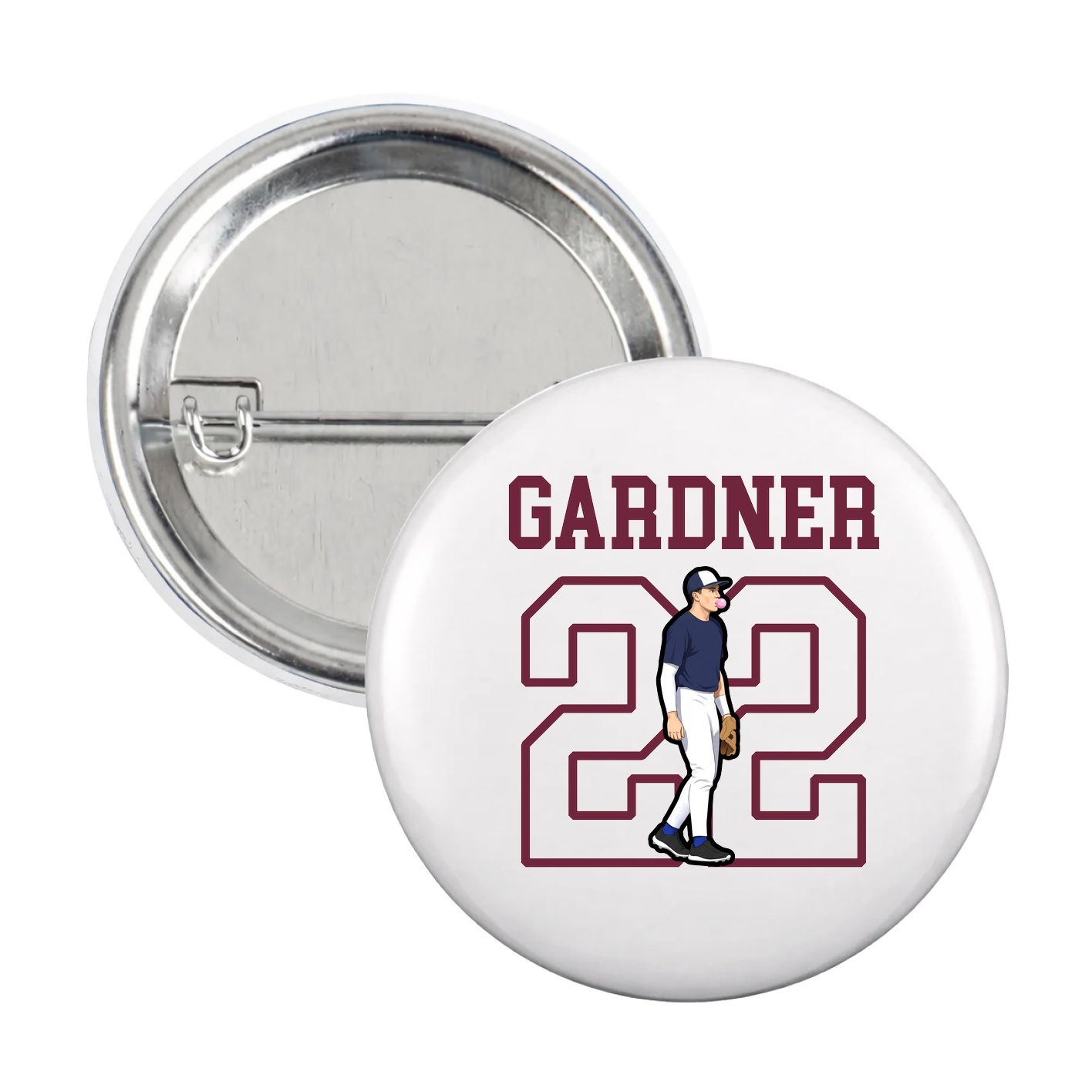 Game Day Button — Shirsey in White