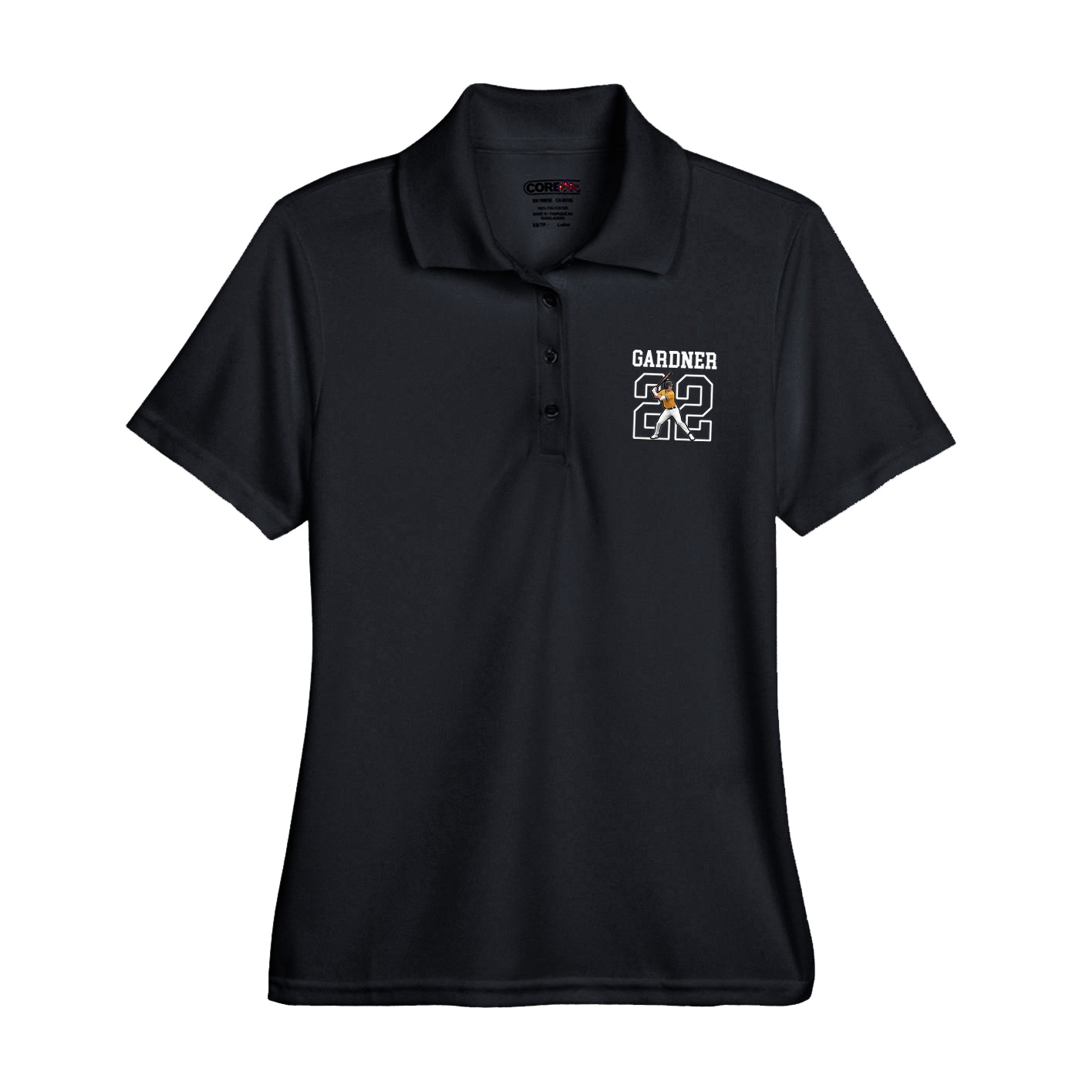 Womens Performance Polo — Shirsey in Black