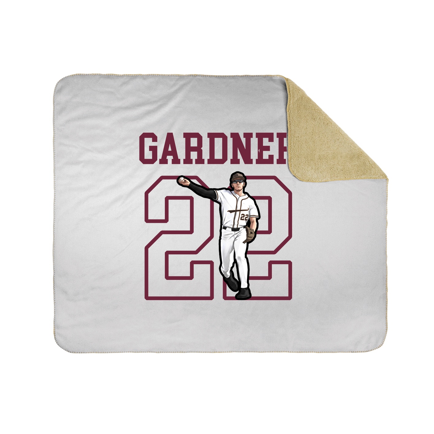 Throw Blanket — Shirsey in White