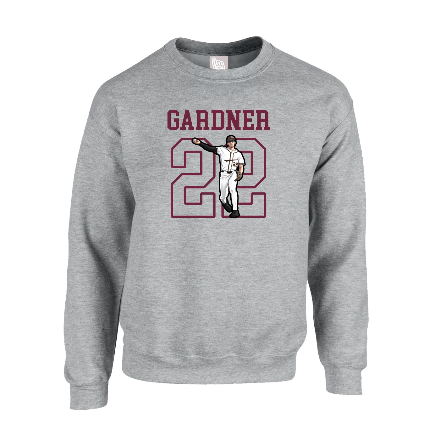 Fleece Crew — Shirsey in Grey