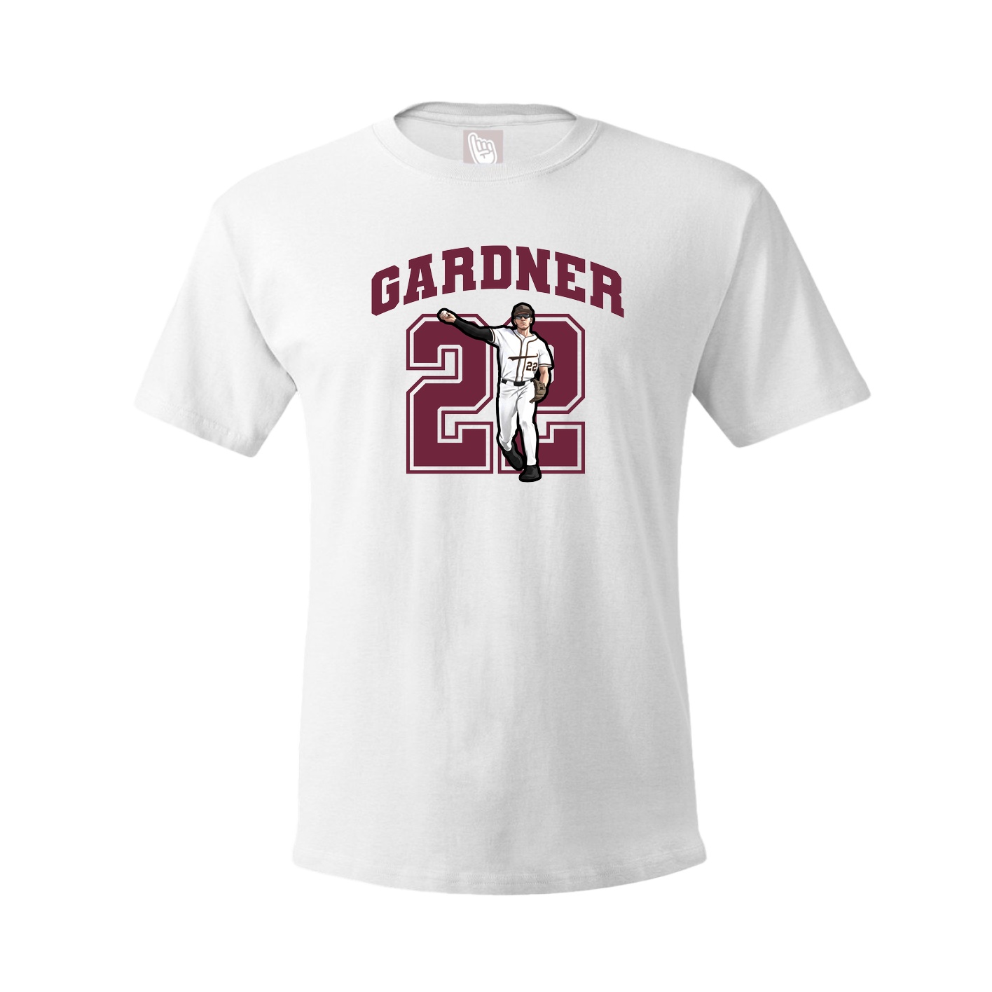 Tee — Number in White
