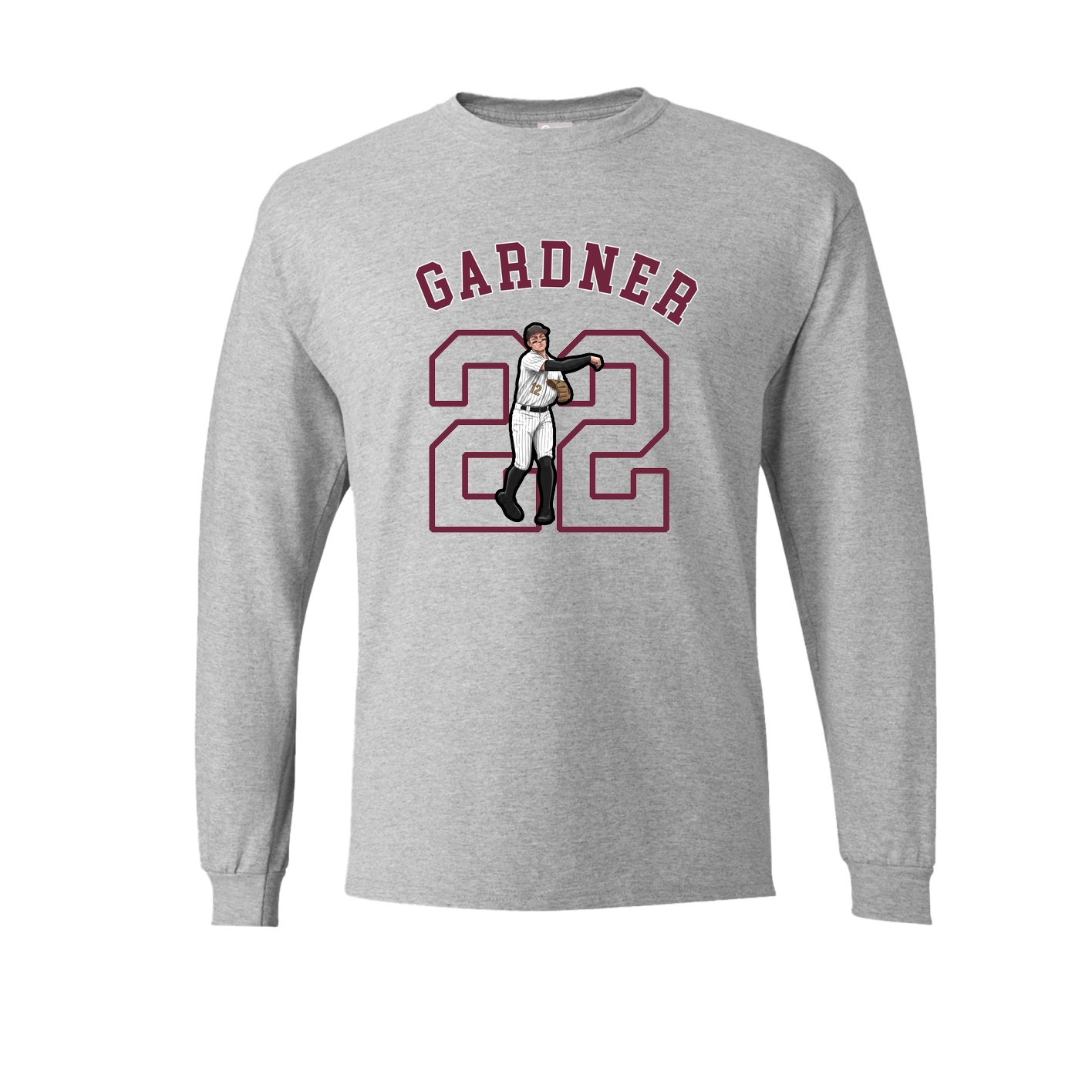 Long Sleeve Tee — Shirsey Arch in Grey